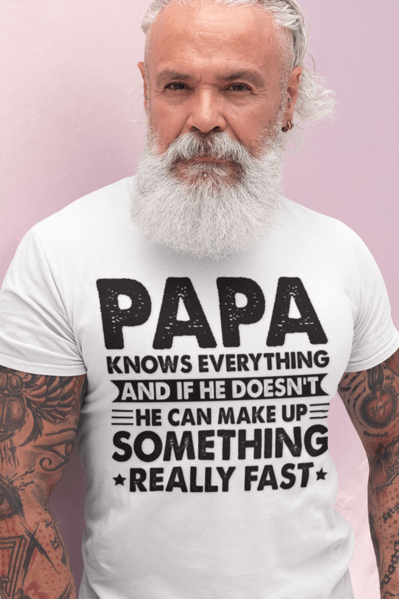 Funny Papa T-Shirt, Gift for Dad, Birthday Shirt, Fun Father's Day Tee, Dad Humor Apparel - Shirt Happens Graphics