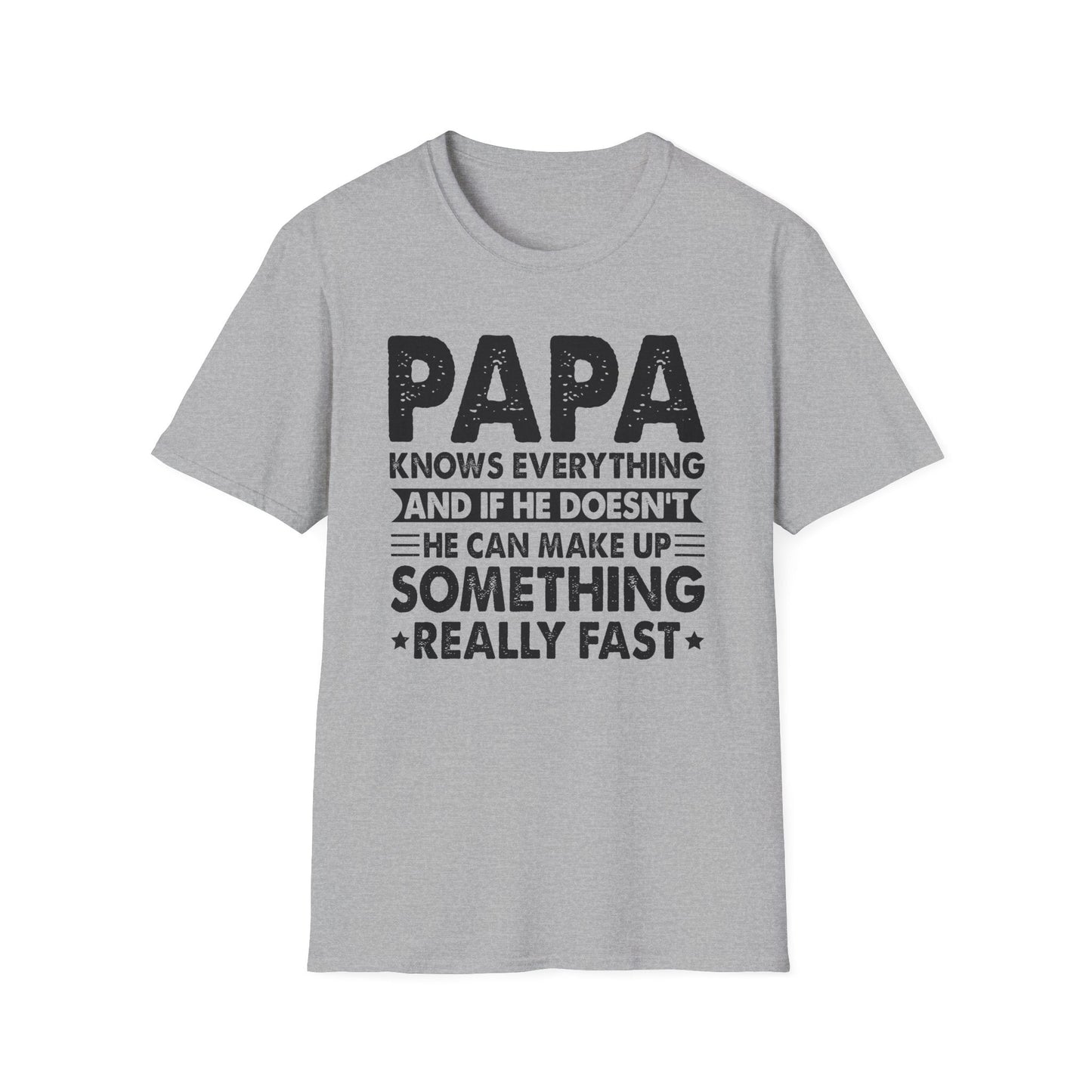 Funny Papa T-Shirt, Gift for Dad, Birthday Shirt, Fun Father's Day Tee, Dad Humor Apparel - Shirt Happens Graphics