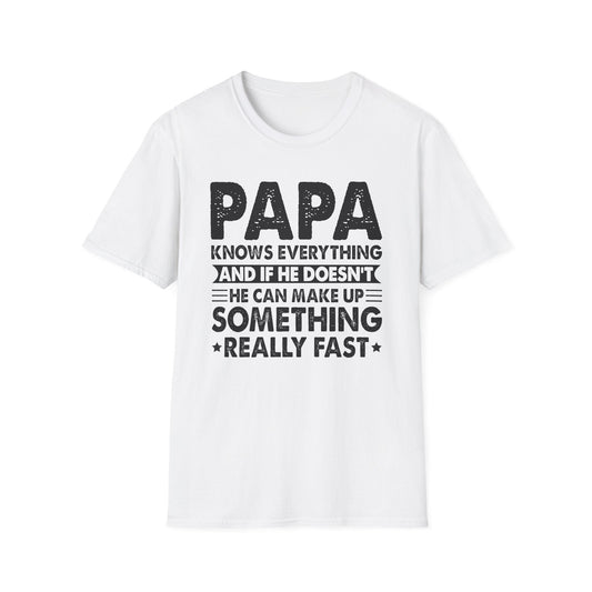 Funny Papa T-Shirt, Gift for Dad, Birthday Shirt, Fun Father's Day Tee, Dad Humor Apparel - Shirt Happens Graphics