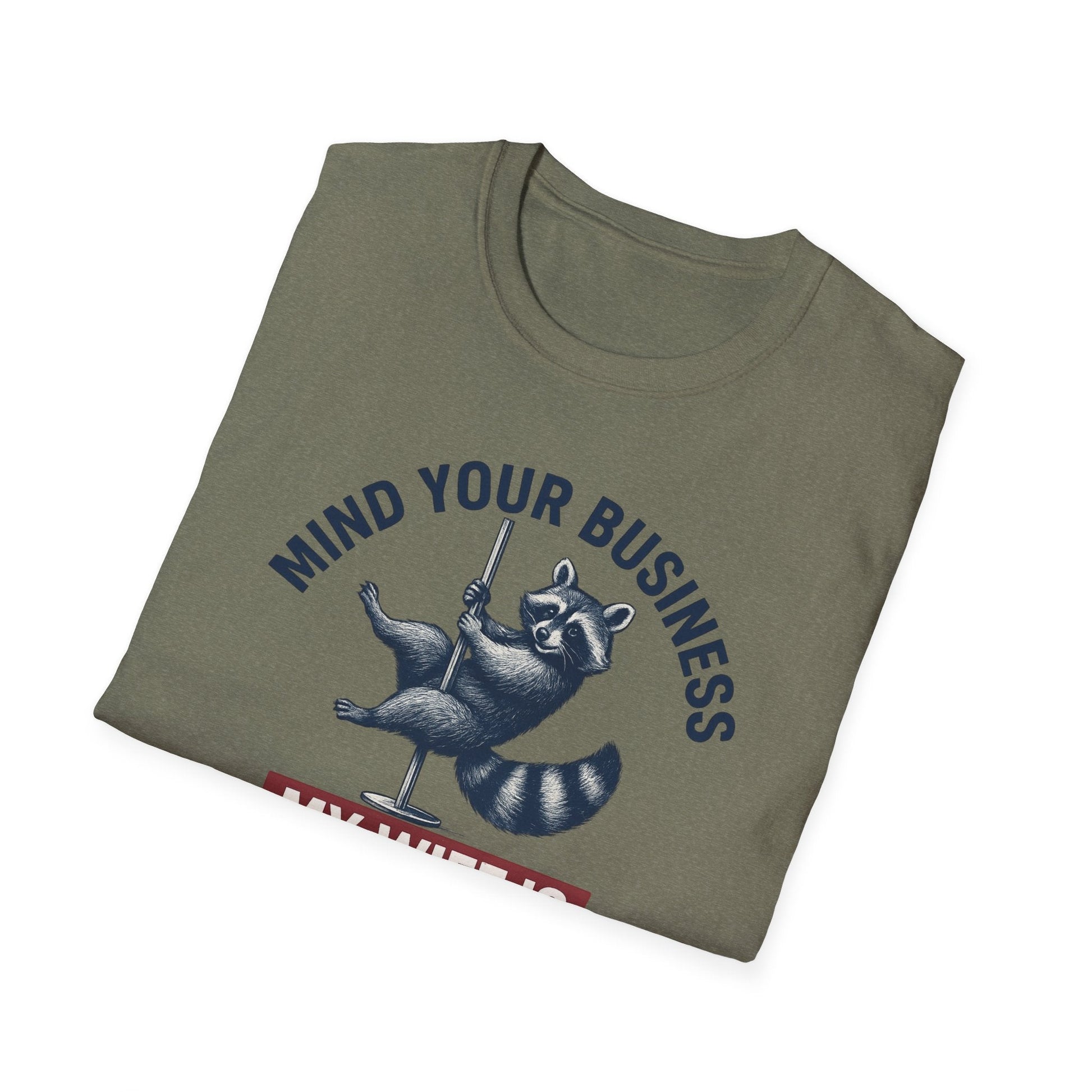 Funny Raccoon T-Shirt - Mind Your Business, Perfect for Gifting on Anniversaries, Birthdays, Casual Outings, Gift for Spouses, [...] - Shirt Happens Graphics