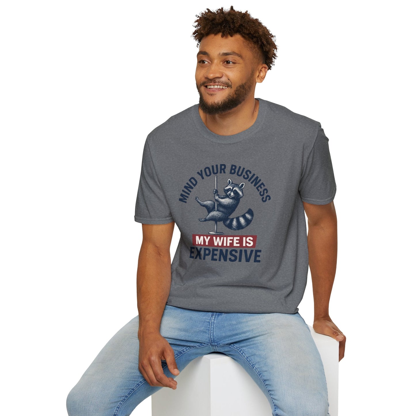 Funny Raccoon T-Shirt - Mind Your Business, Perfect for Gifting on Anniversaries, Birthdays, Casual Outings, Gift for Spouses, [...] - Shirt Happens Graphics