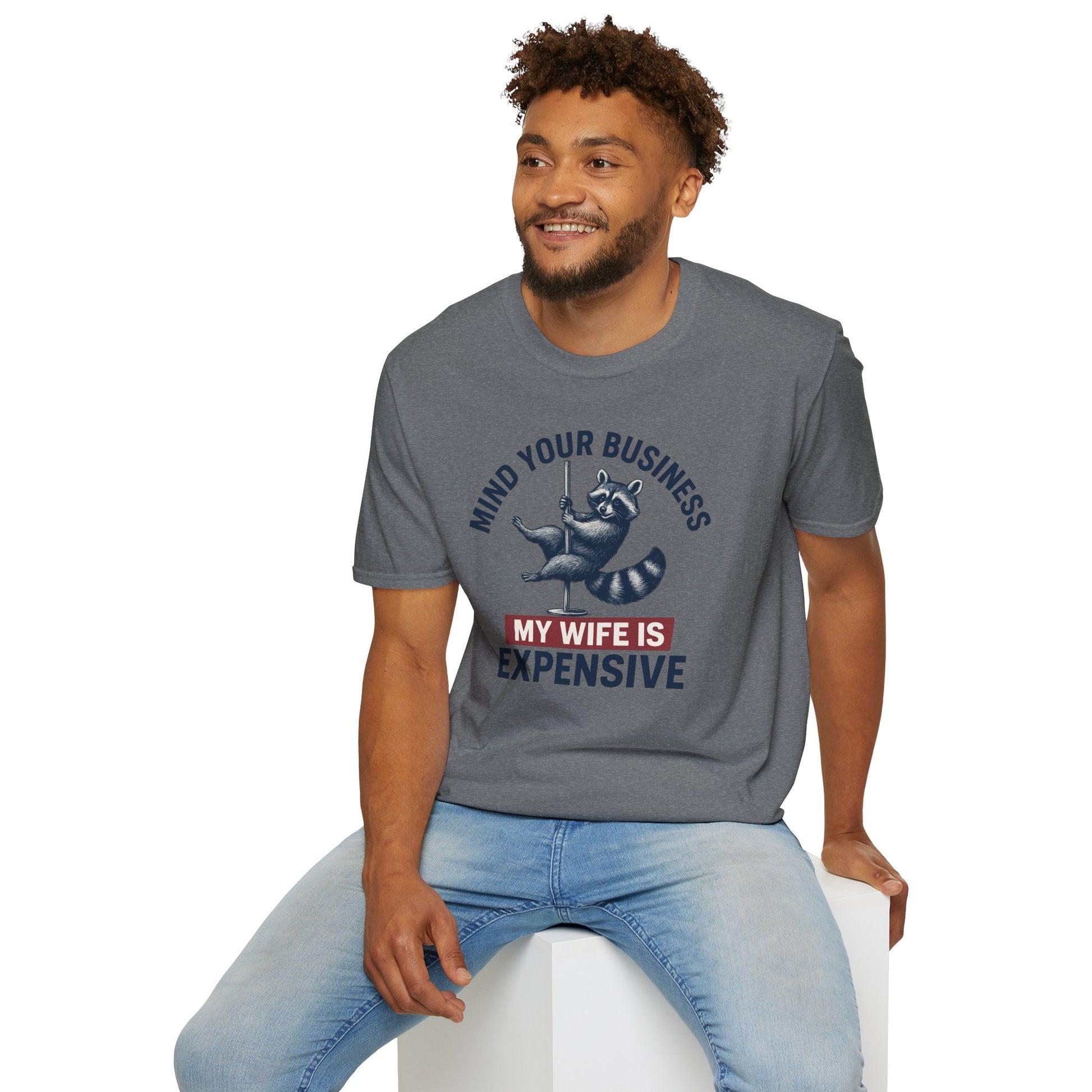 Funny Raccoon T-Shirt - Mind Your Business, Perfect for Gifting on Anniversaries, Birthdays, Casual Outings, Gift for Spouses, [...] - Shirt Happens Graphics