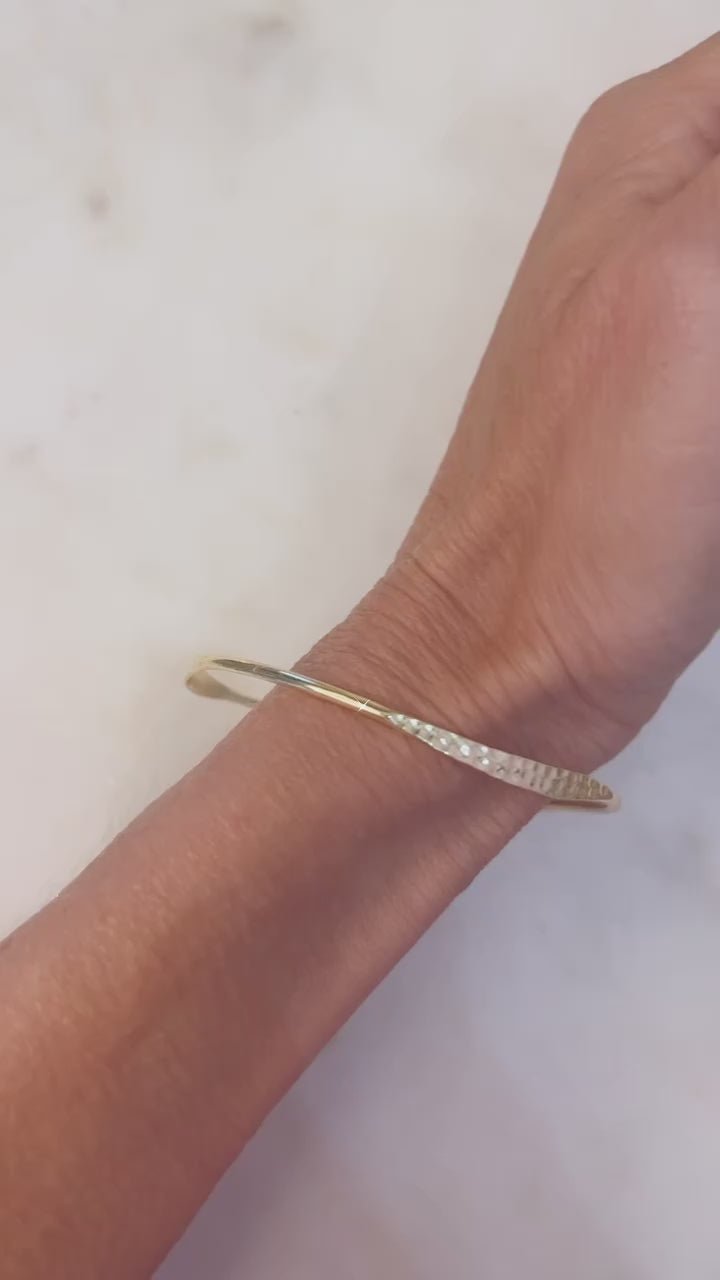 Gold Bracelet with Texture - Shirt Happens Graphics