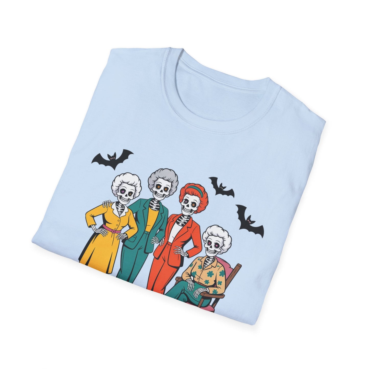 Golden Ghouls Unisex T-Shirt, Halloween Costume Tee, Spooky Style Shirt, Casual Fall Wear, Perfect for Ghoulish Gatherings - Shirt Happens Graphics