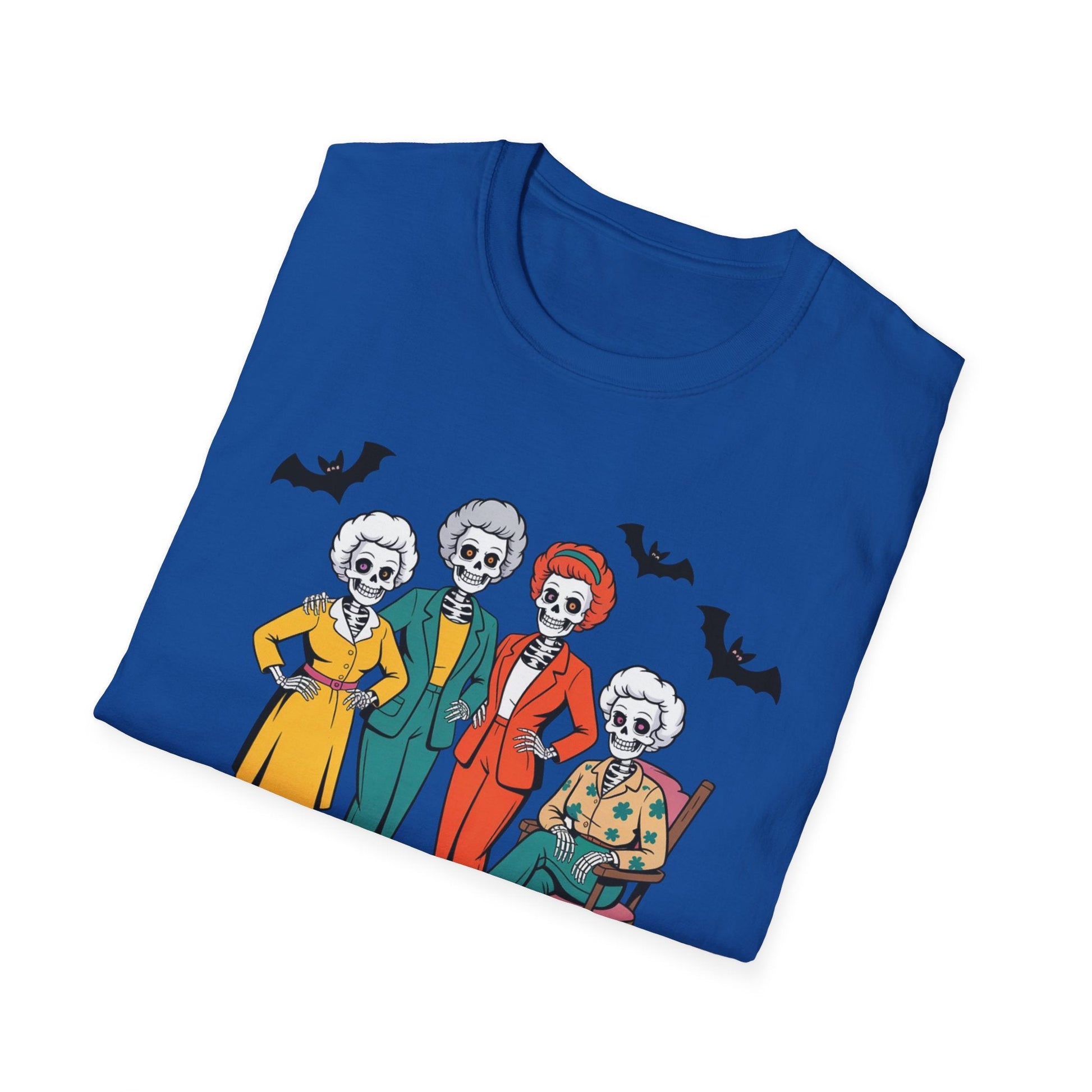 Golden Ghouls Unisex T-Shirt, Halloween Costume Tee, Spooky Style Shirt, Casual Fall Wear, Perfect for Ghoulish Gatherings - Shirt Happens Graphics