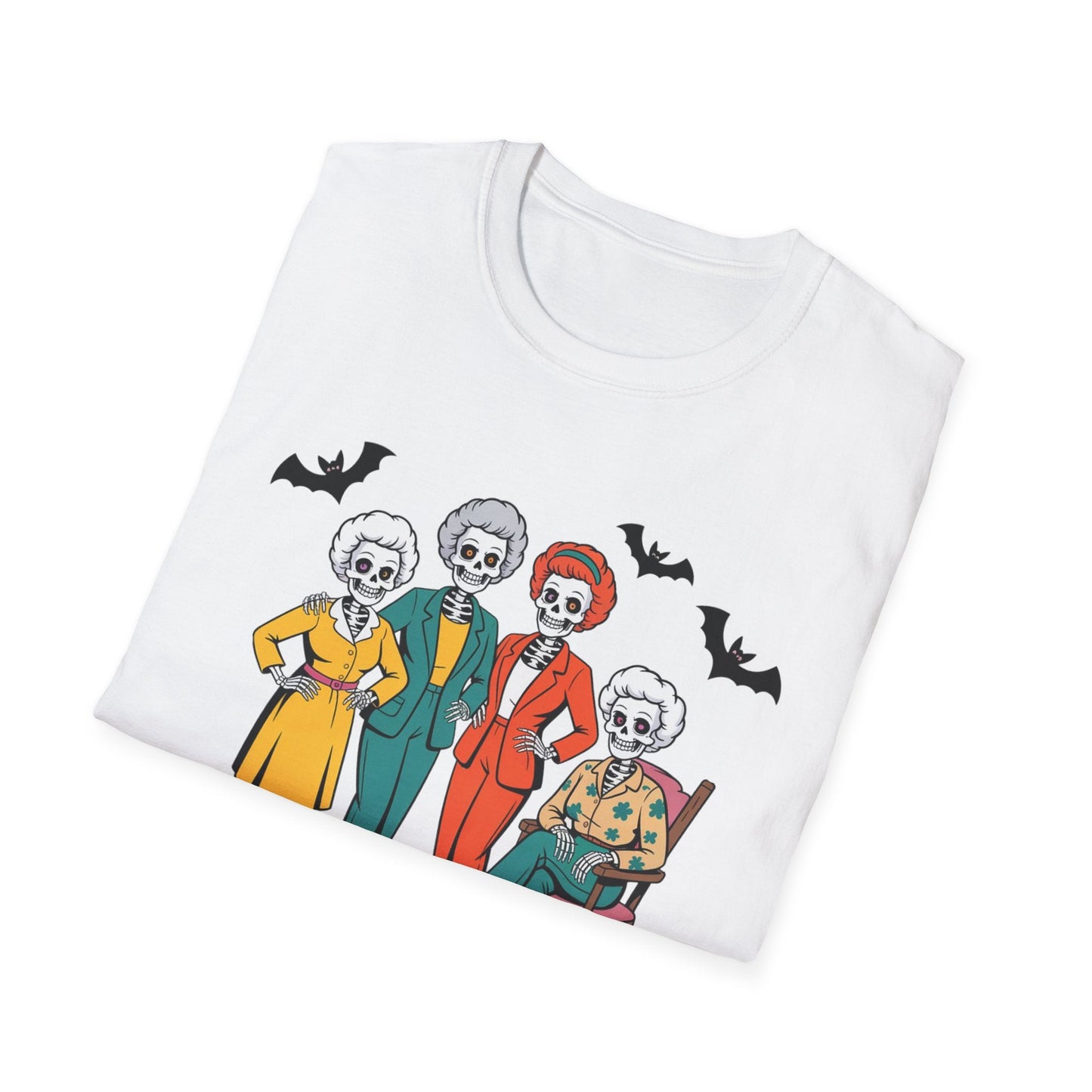 Golden Ghouls Unisex T-Shirt, Halloween Costume Tee, Spooky Style Shirt, Casual Fall Wear, Perfect for Ghoulish Gatherings - Shirt Happens Graphics