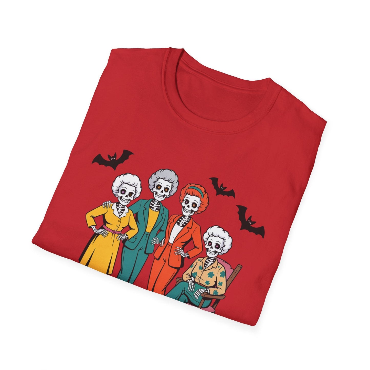 Golden Ghouls Unisex T-Shirt, Halloween Costume Tee, Spooky Style Shirt, Casual Fall Wear, Perfect for Ghoulish Gatherings - Shirt Happens Graphics