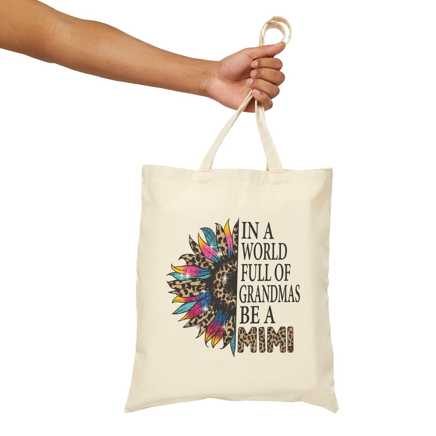 Grandma's Love Tote Bag | Cute Cotton Bag, Mother's Day Gift, Eco - Friendly Bag, Custom Tote, Everyday Use - Shirt Happens Graphics
