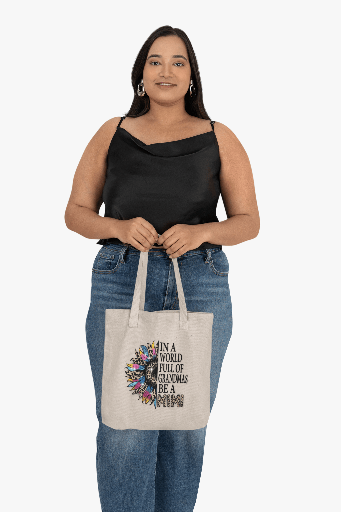 Grandma's Love Tote Bag | Cute Cotton Bag, Mother's Day Gift, Eco - Friendly Bag, Custom Tote, Everyday Use - Shirt Happens Graphics