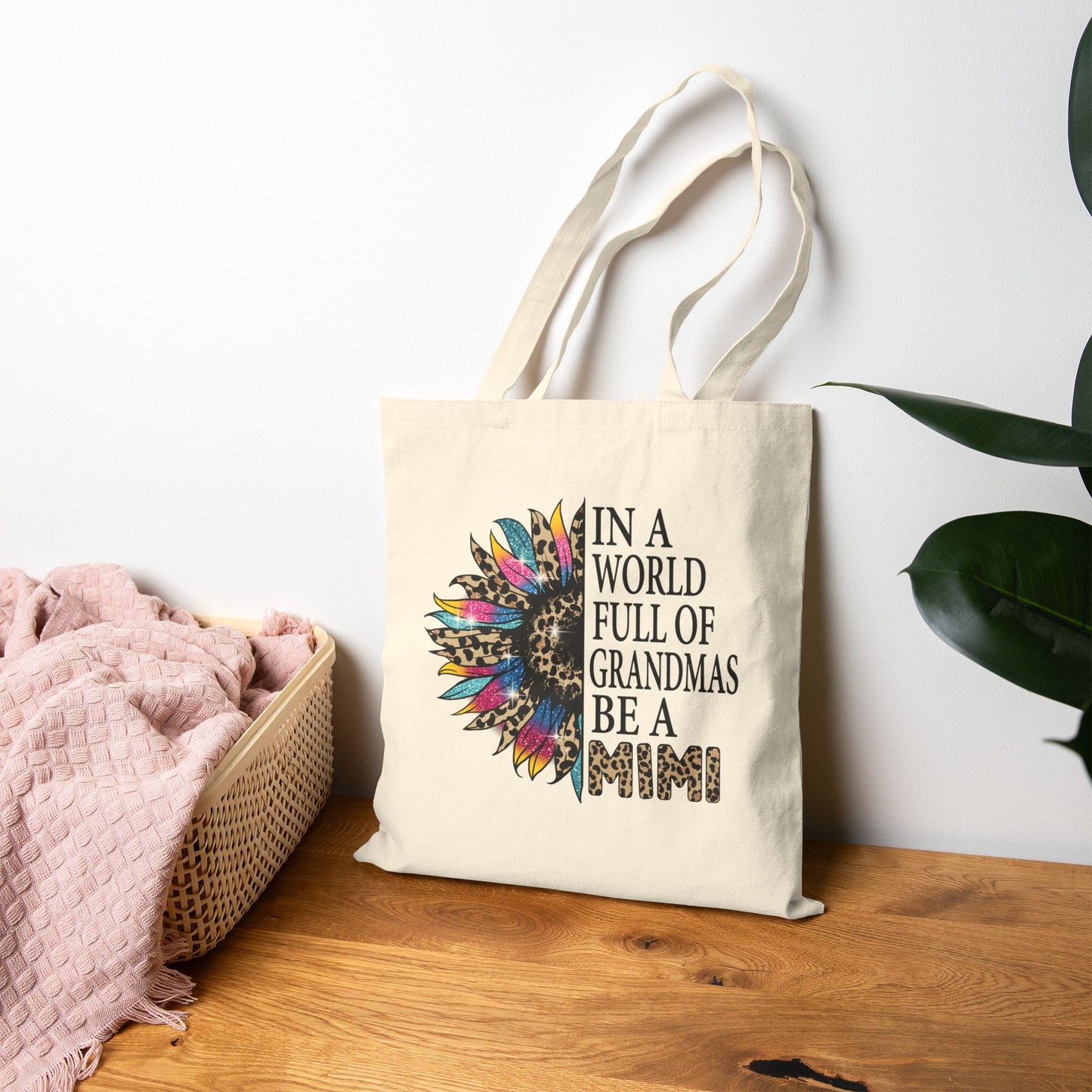 Grandma's Love Tote Bag | Cute Cotton Bag, Mother's Day Gift, Eco - Friendly Bag, Custom Tote, Everyday Use - Shirt Happens Graphics
