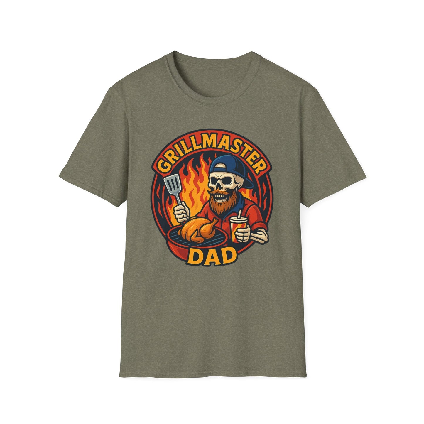 Grillmaster Dad T-Shirt | Unisex BBQ Shirt for Dads | Father's Day Gift, Cookout Apparel, Funny Gift for Men, Dad Life Tee - Shirt Happens Graphics