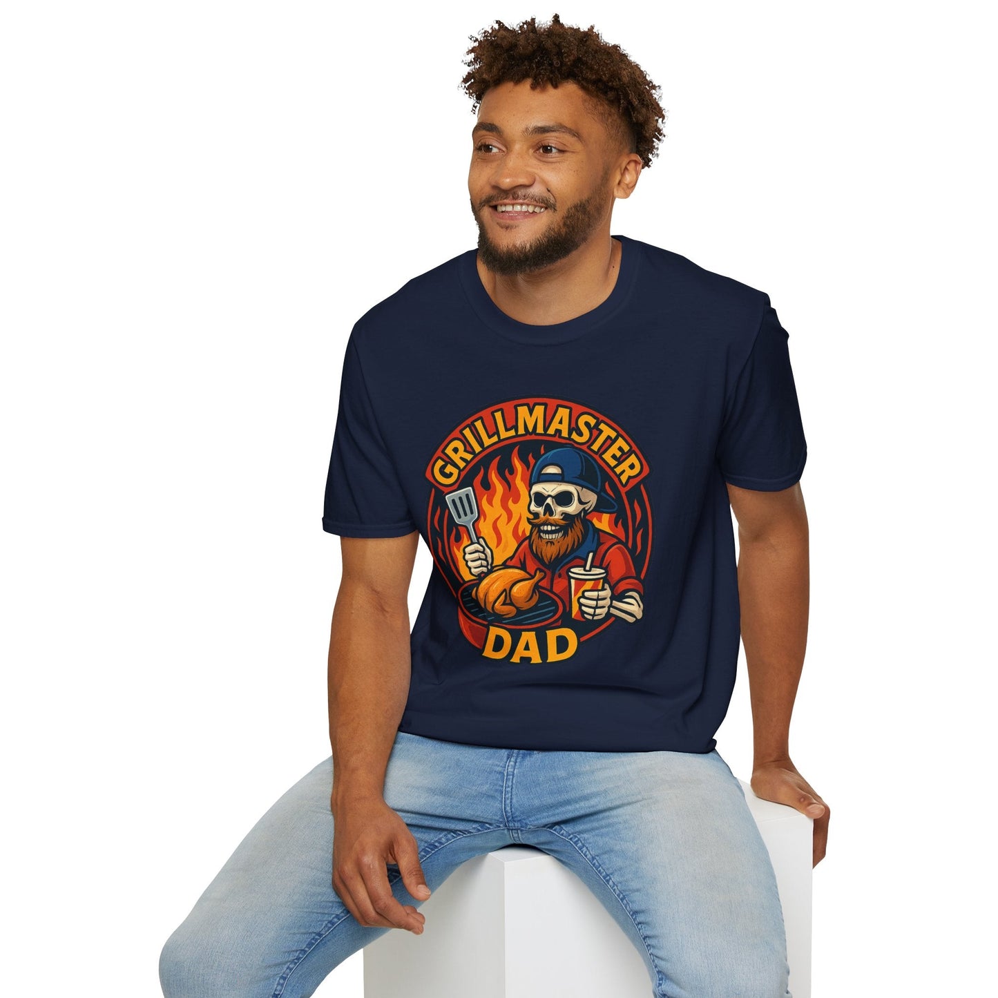 Grillmaster Dad T-Shirt | Unisex BBQ Shirt for Dads | Father's Day Gift, Cookout Apparel, Funny Gift for Men, Dad Life Tee - Shirt Happens Graphics