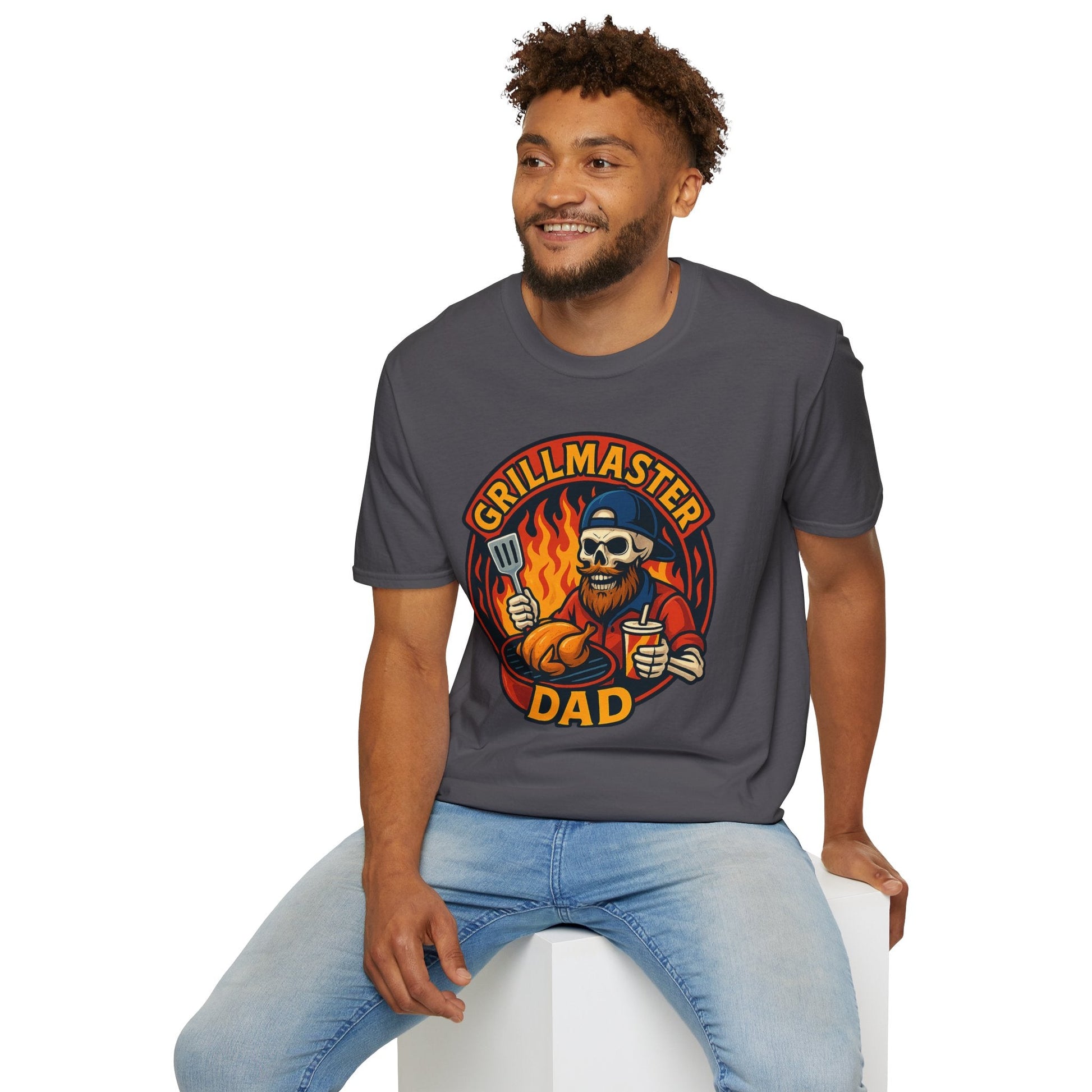 Grillmaster Dad T-Shirt | Unisex BBQ Shirt for Dads | Father's Day Gift, Cookout Apparel, Funny Gift for Men, Dad Life Tee - Shirt Happens Graphics