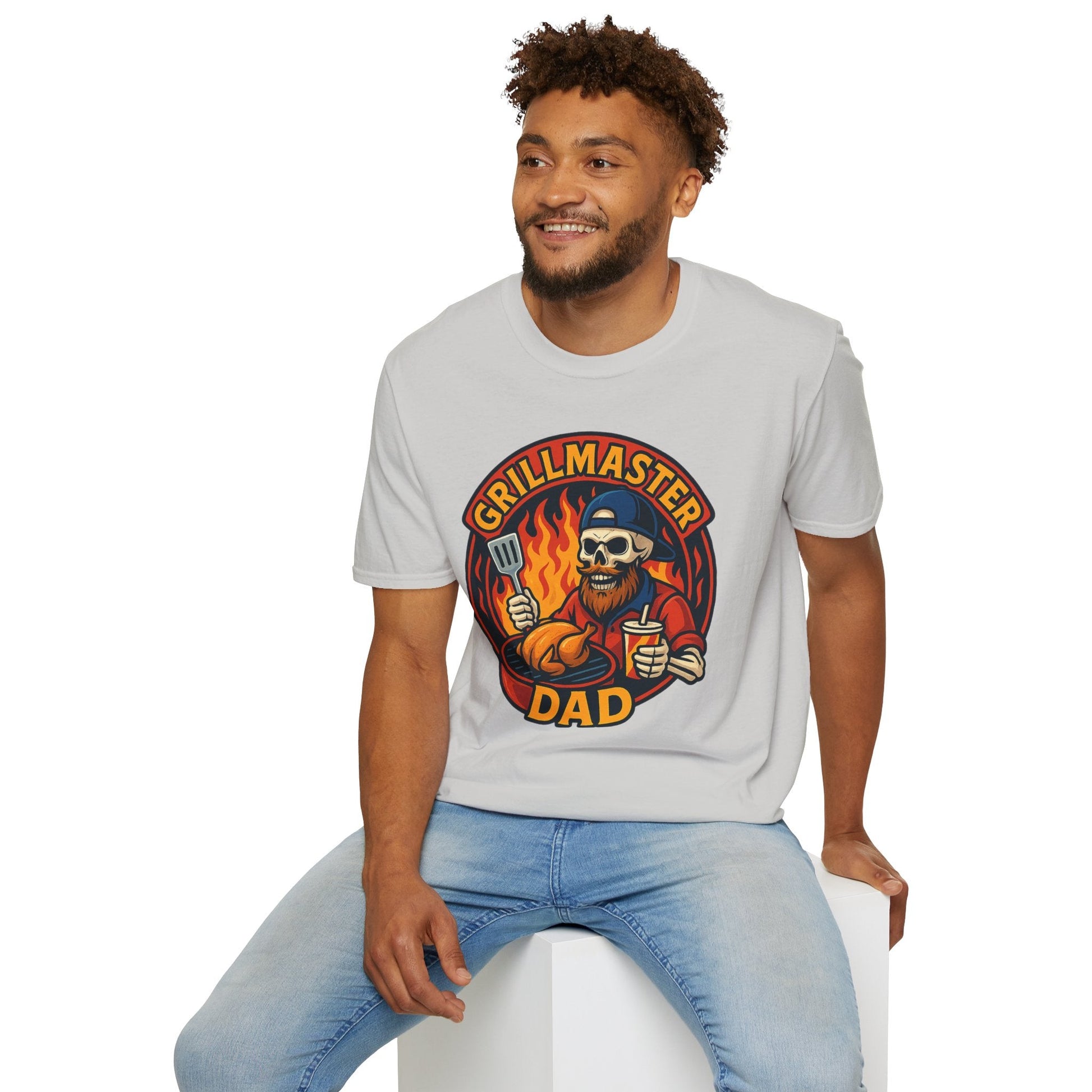 Grillmaster Dad T-Shirt | Unisex BBQ Shirt for Dads | Father's Day Gift, Cookout Apparel, Funny Gift for Men, Dad Life Tee - Shirt Happens Graphics