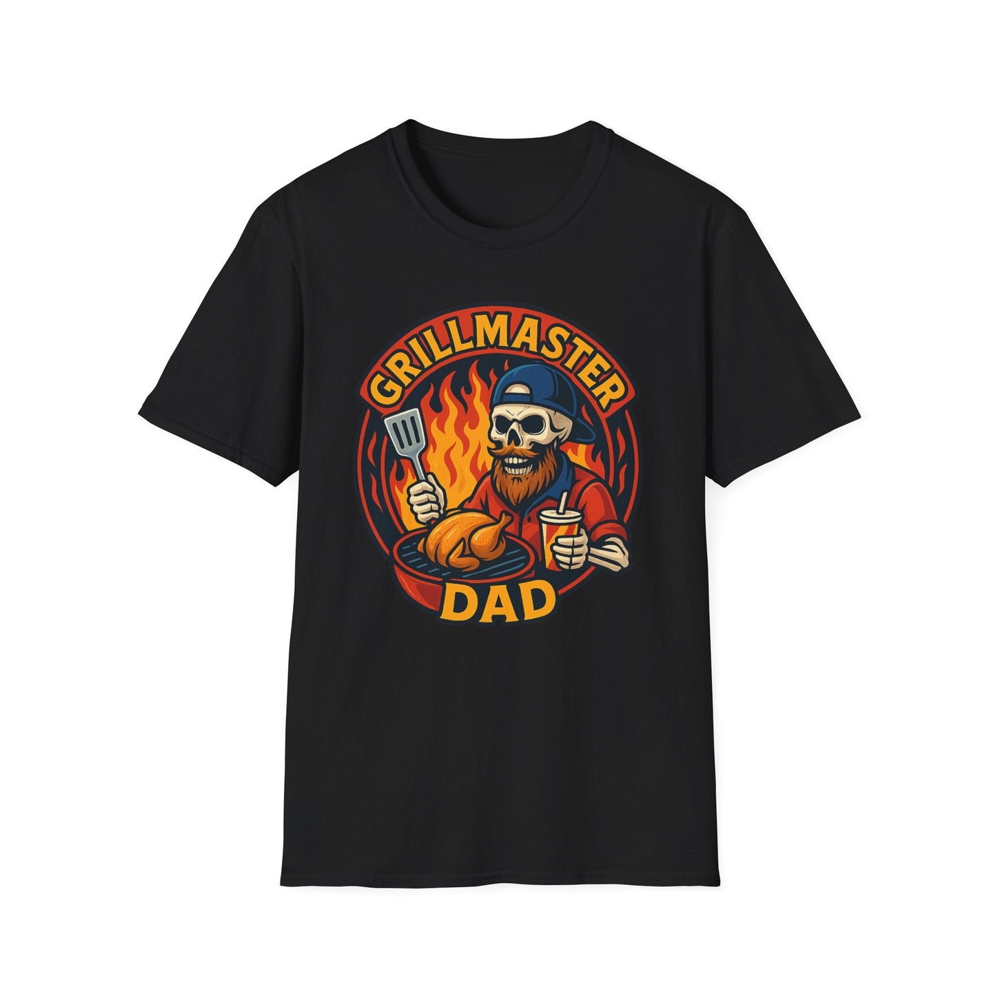 Grillmaster Dad T-Shirt | Unisex BBQ Shirt for Dads | Father's Day Gift, Cookout Apparel, Funny Gift for Men, Dad Life Tee - Shirt Happens Graphics