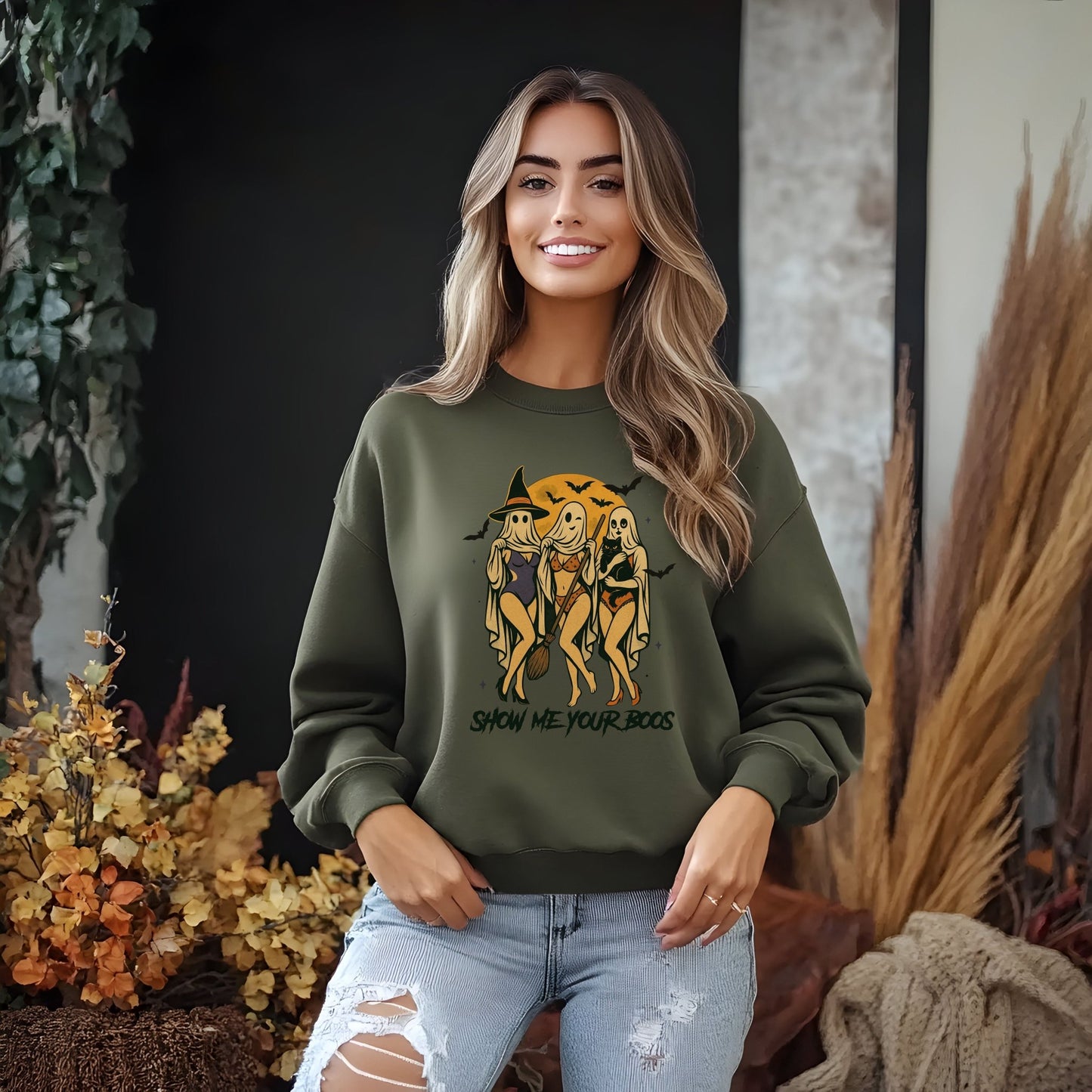Halloween Crewneck Sweatshirt - Shirt Happens Graphics