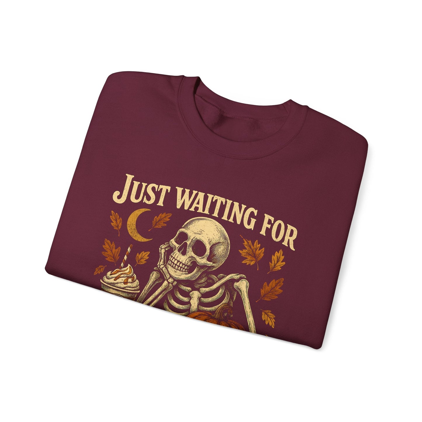 Halloween Skeleton Sweatshirt | Unisex Crewneck | Spooky Autumn Vibes | Fall Apparel | Perfect for Halloween Parties, Festive Gatherings - Shirt Happens Graphics