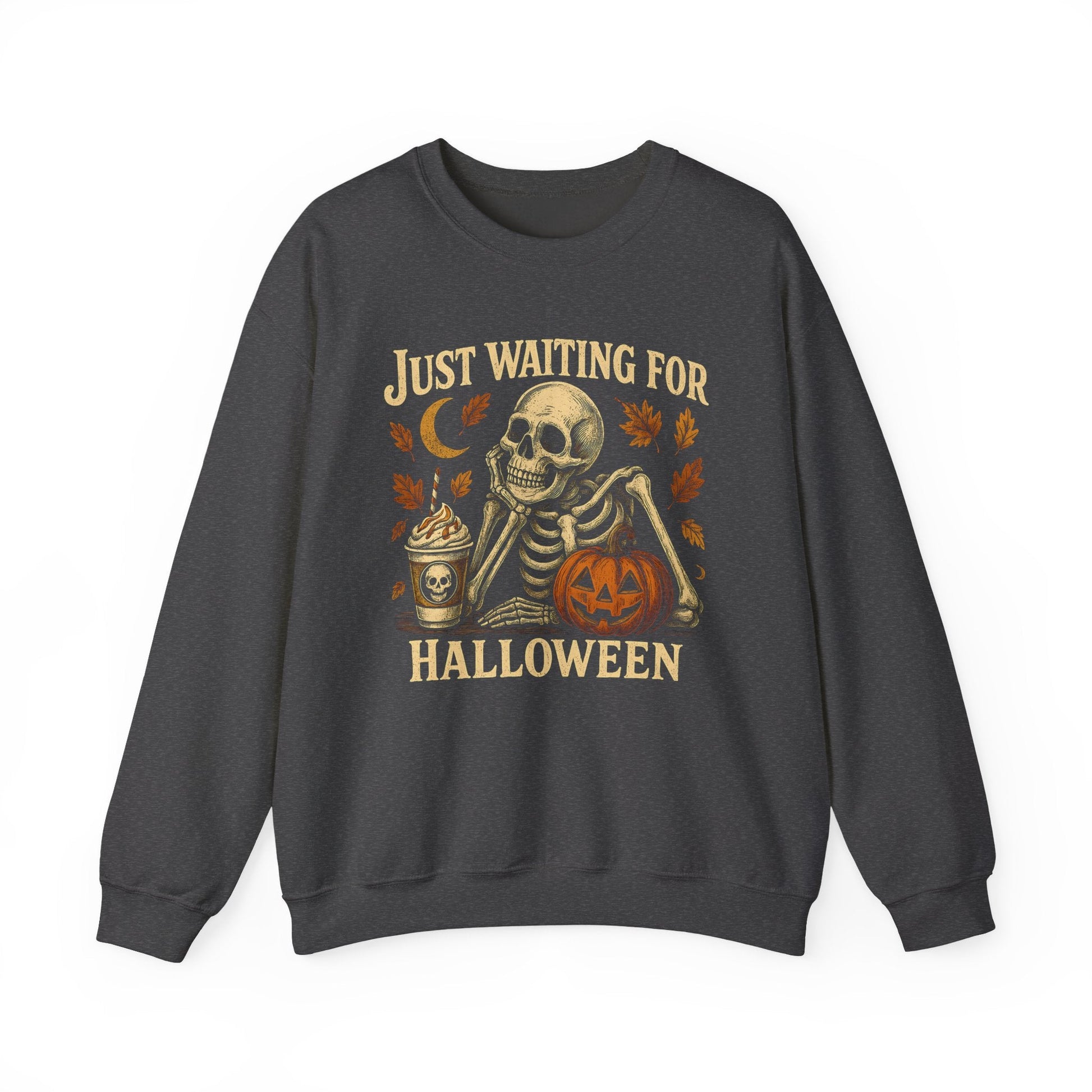 Halloween Skeleton Sweatshirt | Unisex Crewneck | Spooky Autumn Vibes | Fall Apparel | Perfect for Halloween Parties, Festive Gatherings - Shirt Happens Graphics