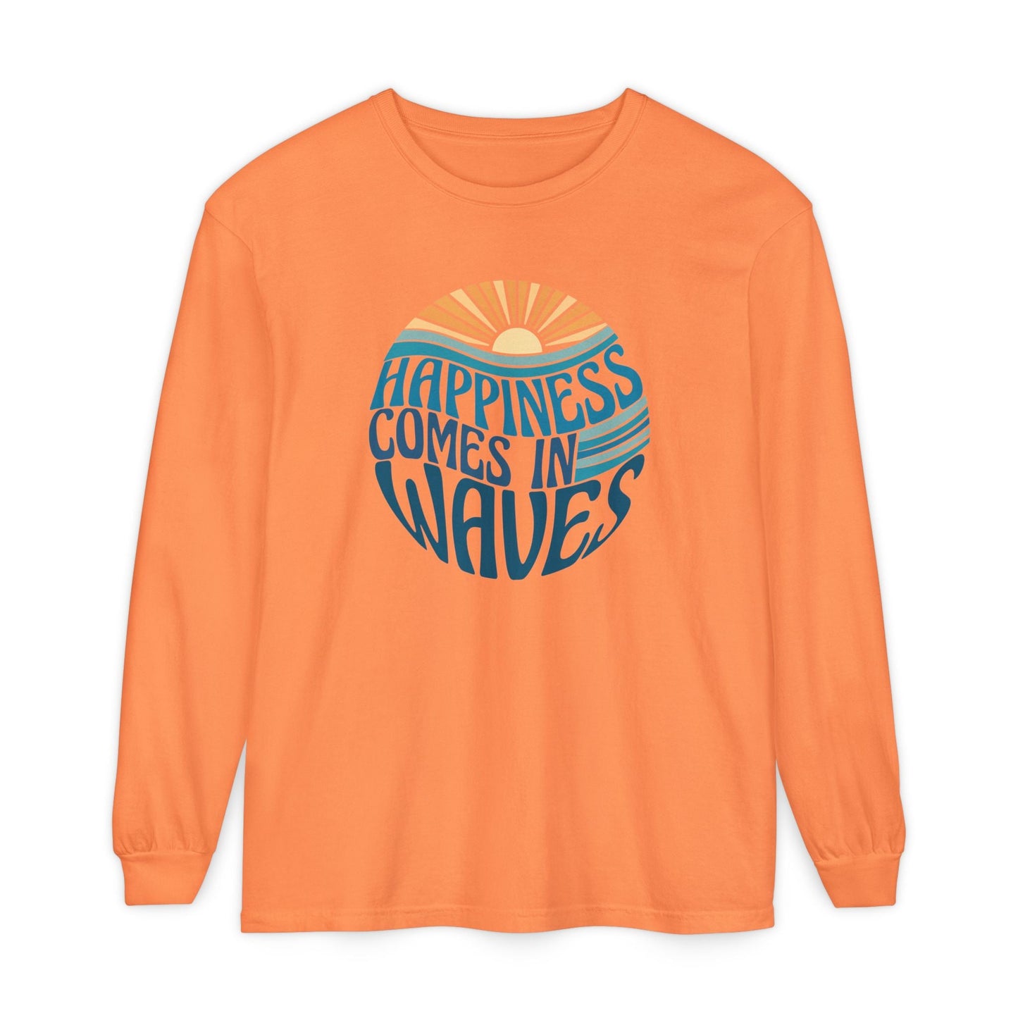 Happiness Comes in Waves Tee, Beachwear, Casual Outfit, Gift for Ocean Lovers, Summer Apparel - Shirt Happens Graphics