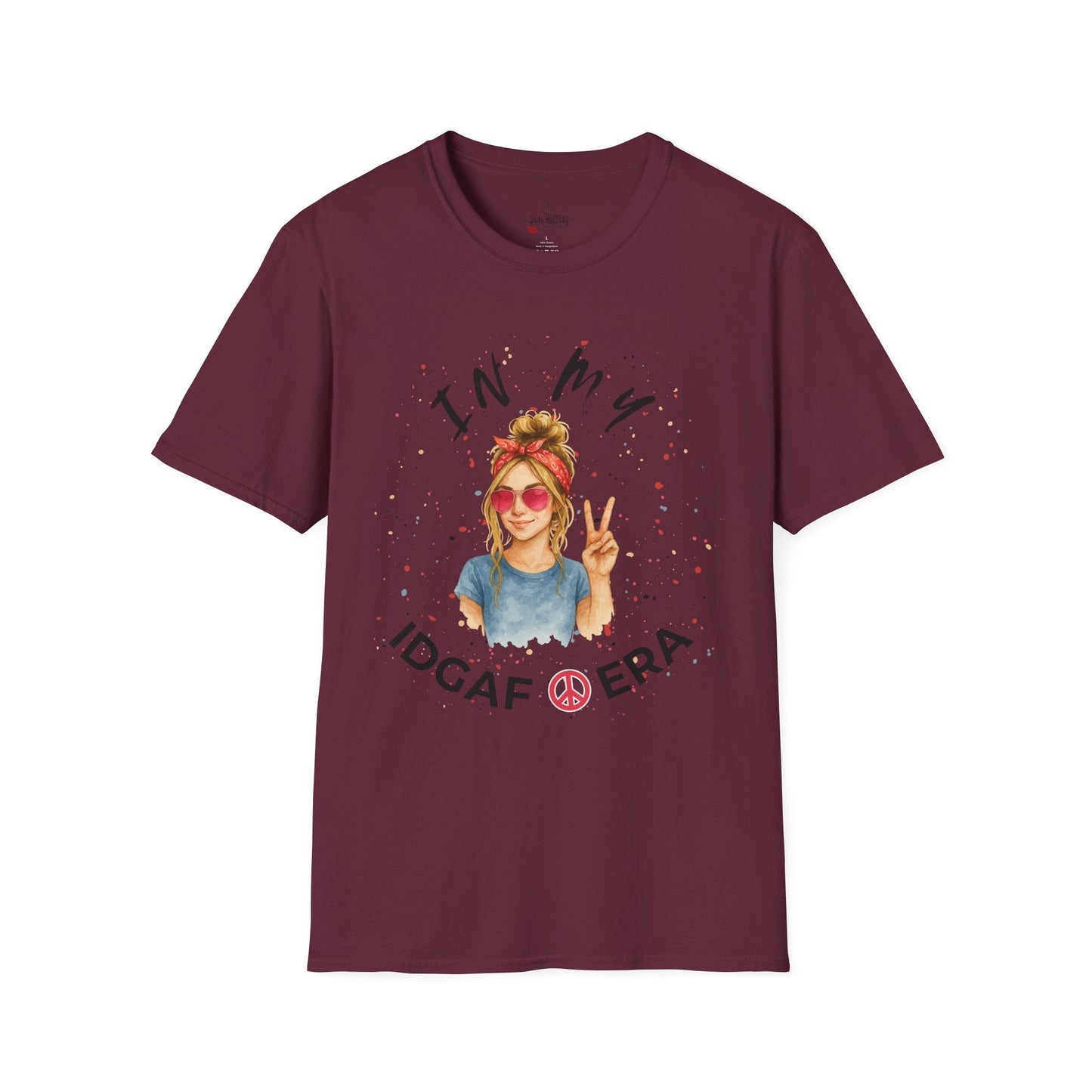 IDGAF ERA - Trendy Graphic T-Shirt for Casual Vibes - Perfect Gift for Friends, Birthday Celebration, Festivals, Everyday Wear, Unique Style - Shirt Happens Graphics