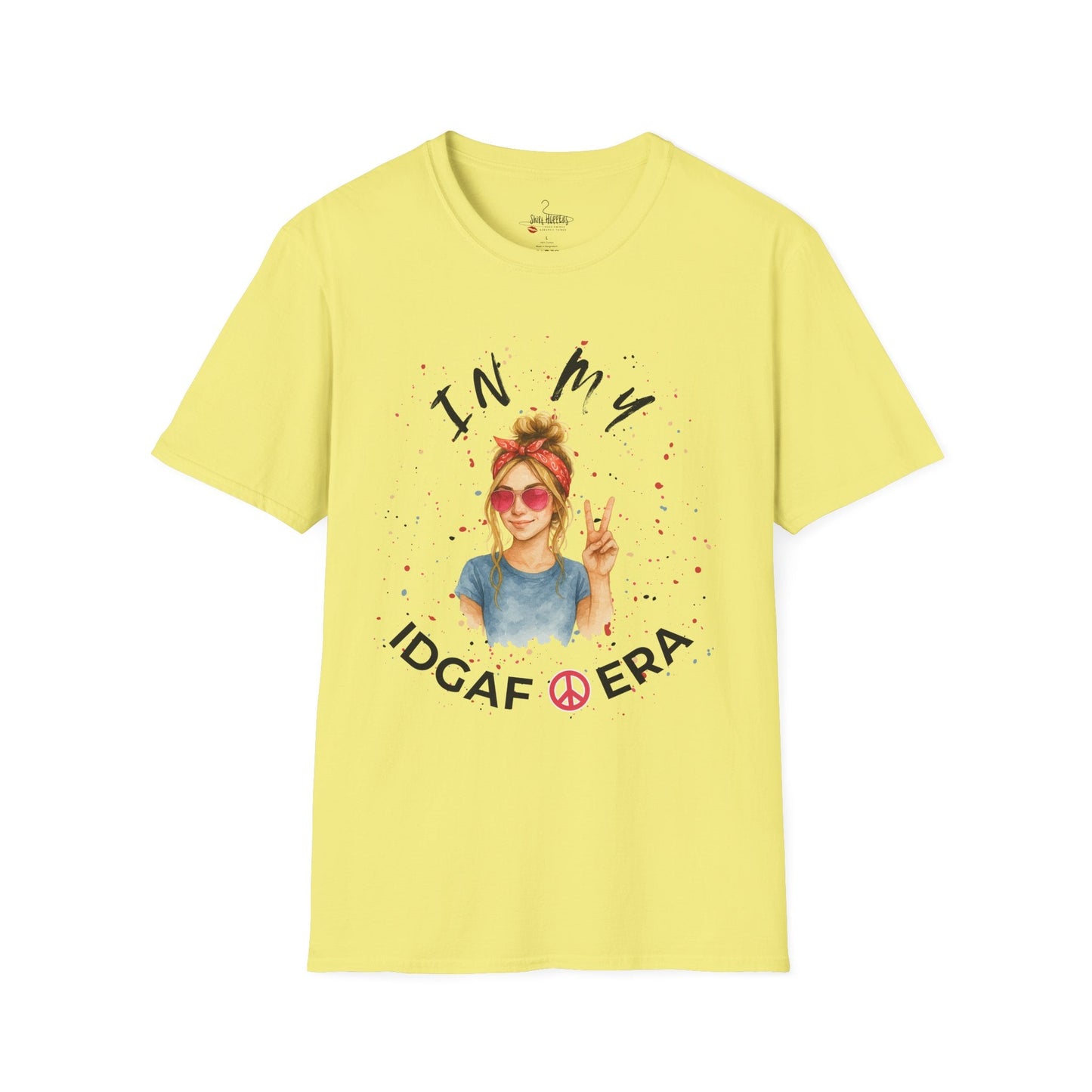 IDGAF ERA - Trendy Graphic T-Shirt for Casual Vibes - Perfect Gift for Friends, Birthday Celebration, Festivals, Everyday Wear, Unique Style - Shirt Happens Graphics