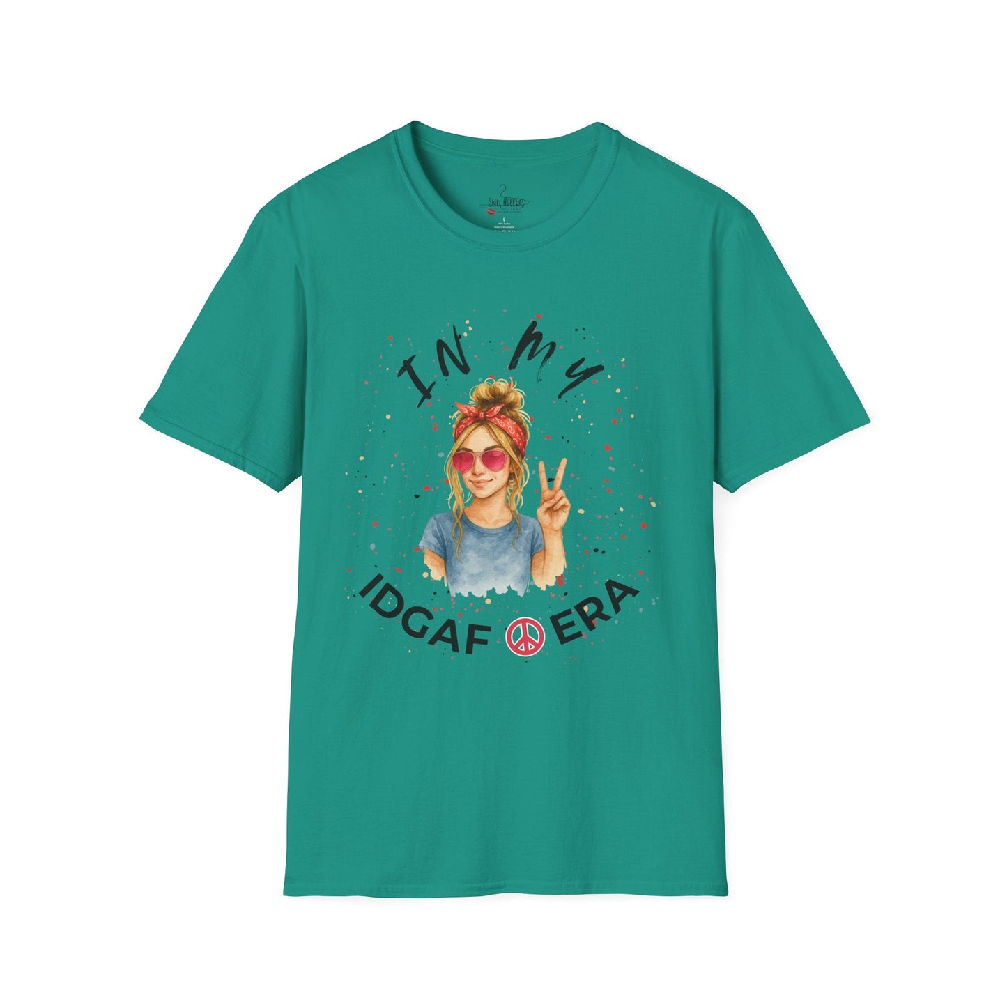 IDGAF ERA - Trendy Graphic T-Shirt for Casual Vibes - Perfect Gift for Friends, Birthday Celebration, Festivals, Everyday Wear, Unique Style - Shirt Happens Graphics