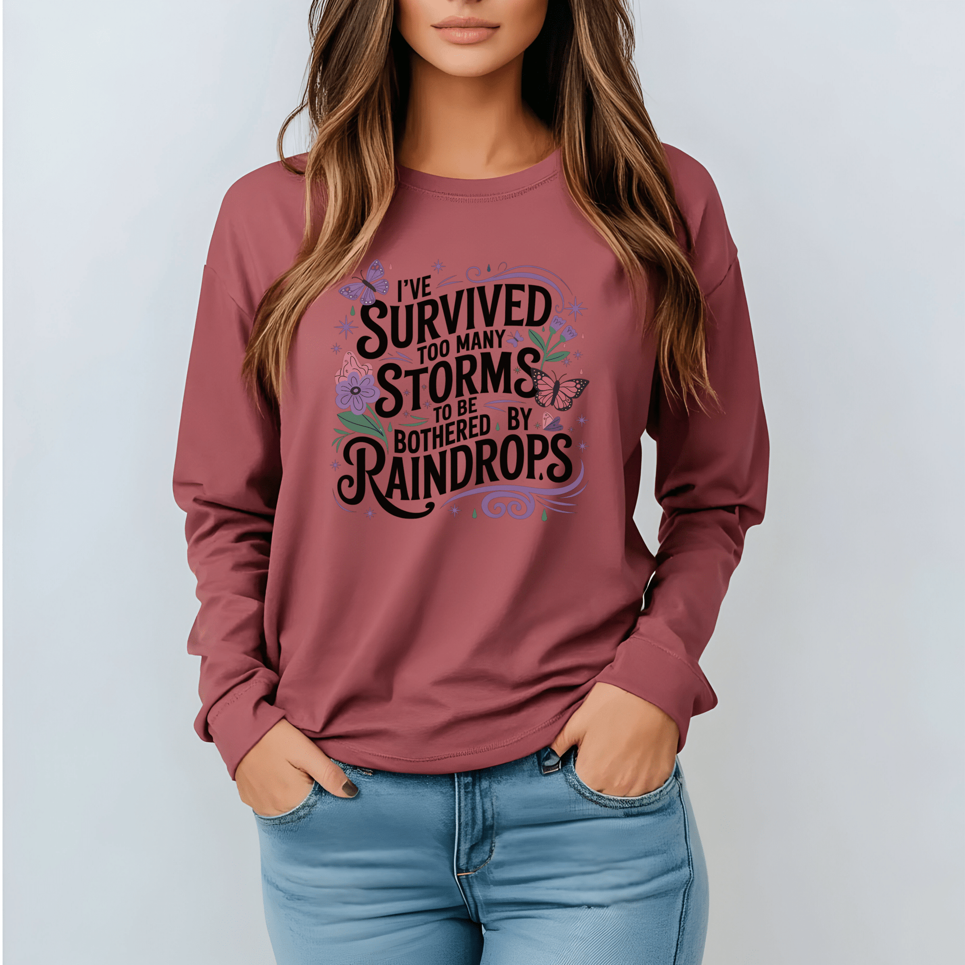 I've Survived Too Many Storms - Inspirational Tee - Perfect Gift for Resilience, Motivation, and Life Challenges - Shirt Happens Graphics