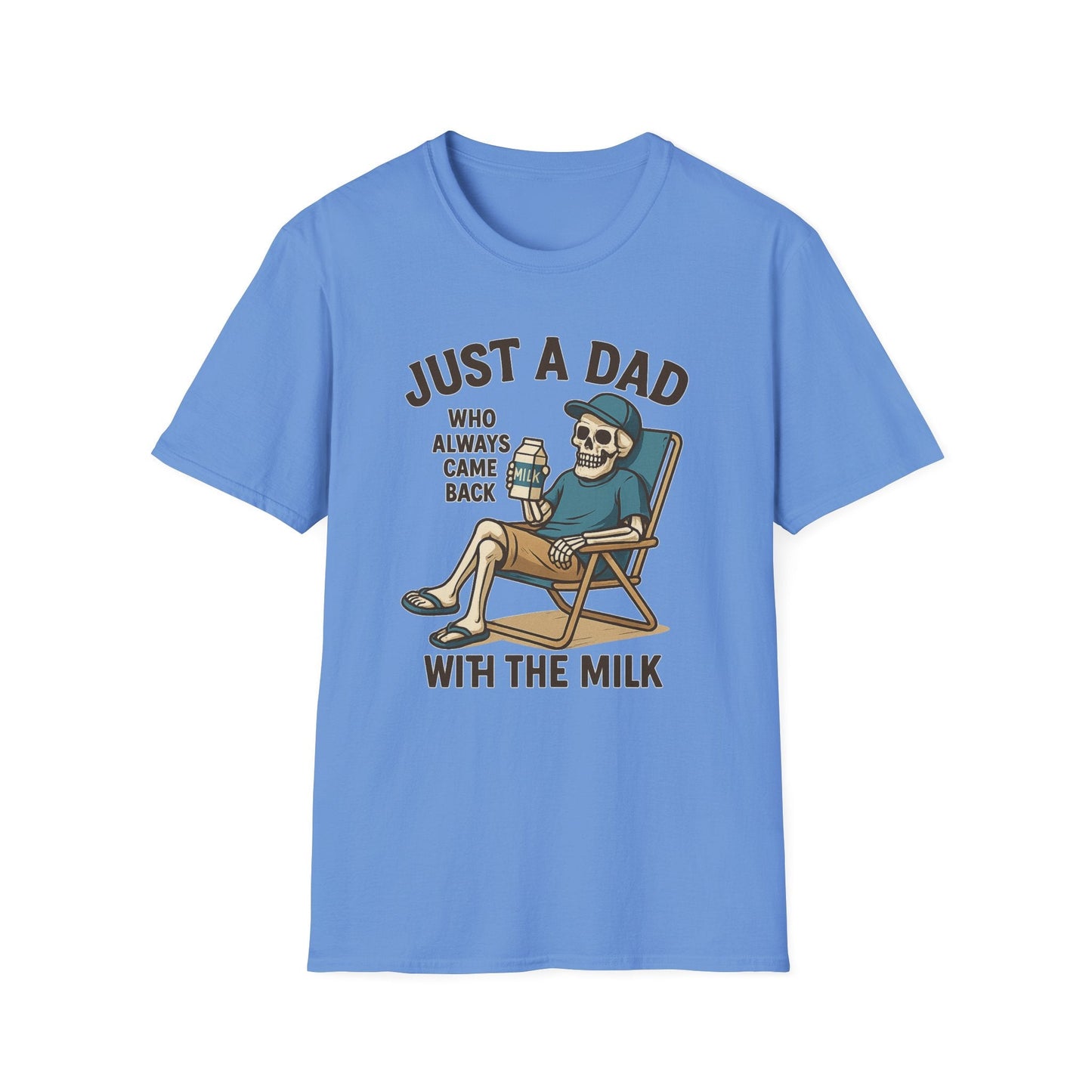 Just a Dad with the Milk Tee, Funny Father's Day Shirt - Shirt Happens Graphics