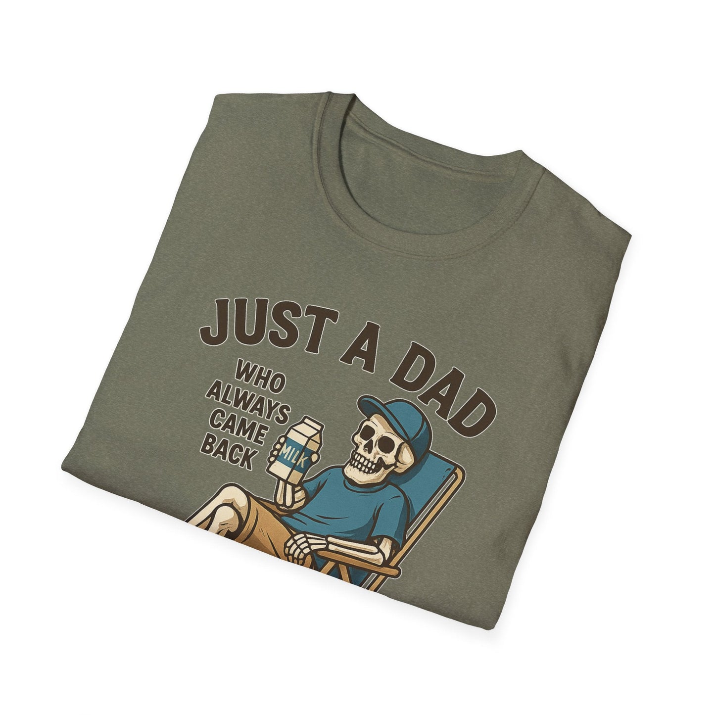 Just a Dad with the Milk Tee, Funny Father's Day Shirt - Shirt Happens Graphics