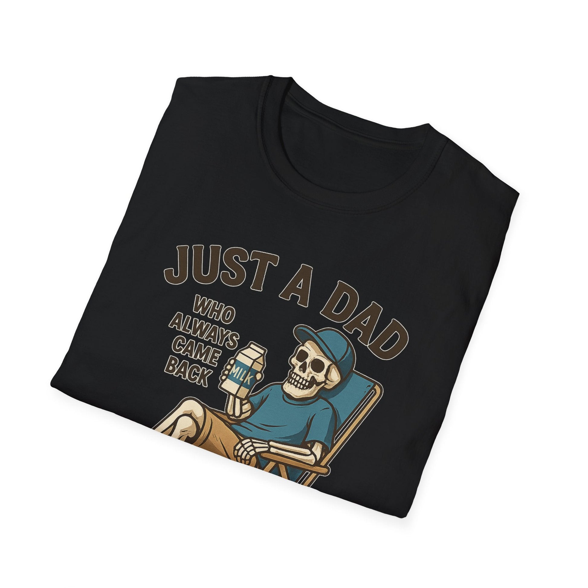 Just a Dad with the Milk Tee, Funny Father's Day Shirt - Shirt Happens Graphics