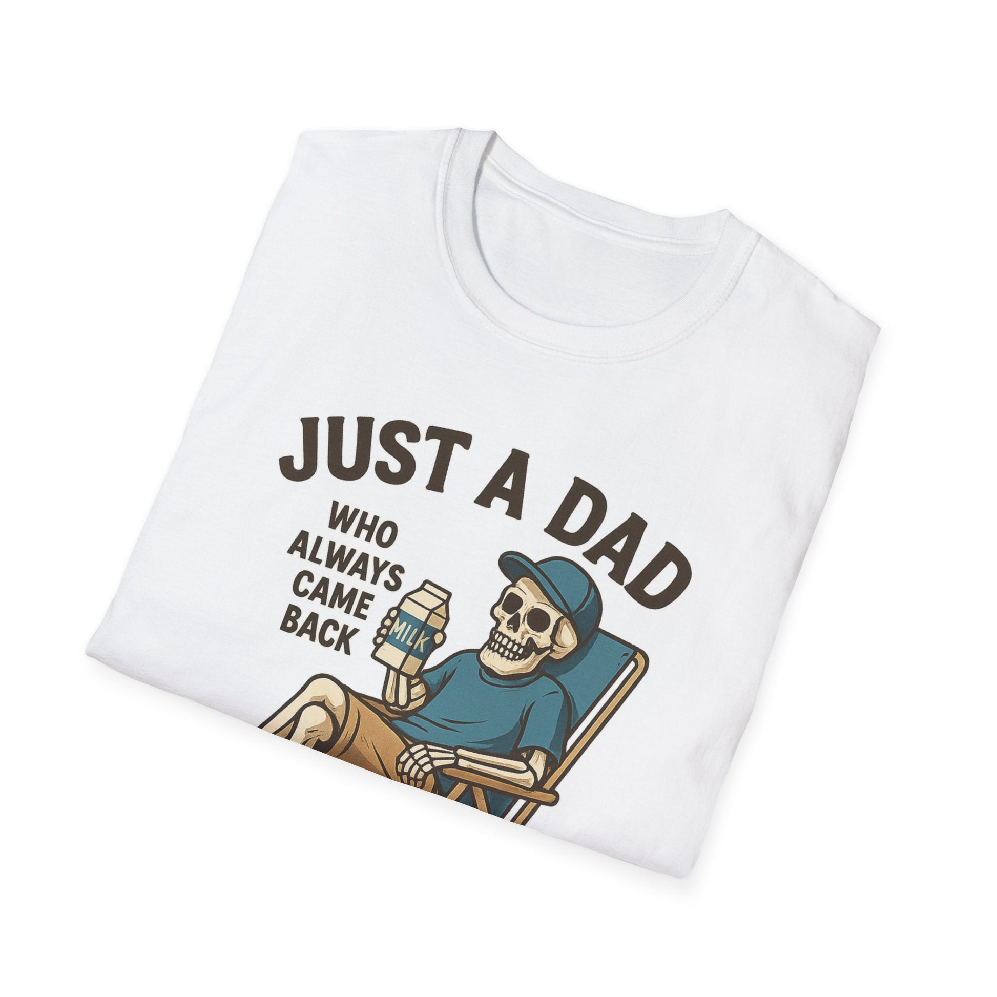 Just a Dad with the Milk Tee, Funny Father's Day Shirt - Shirt Happens Graphics