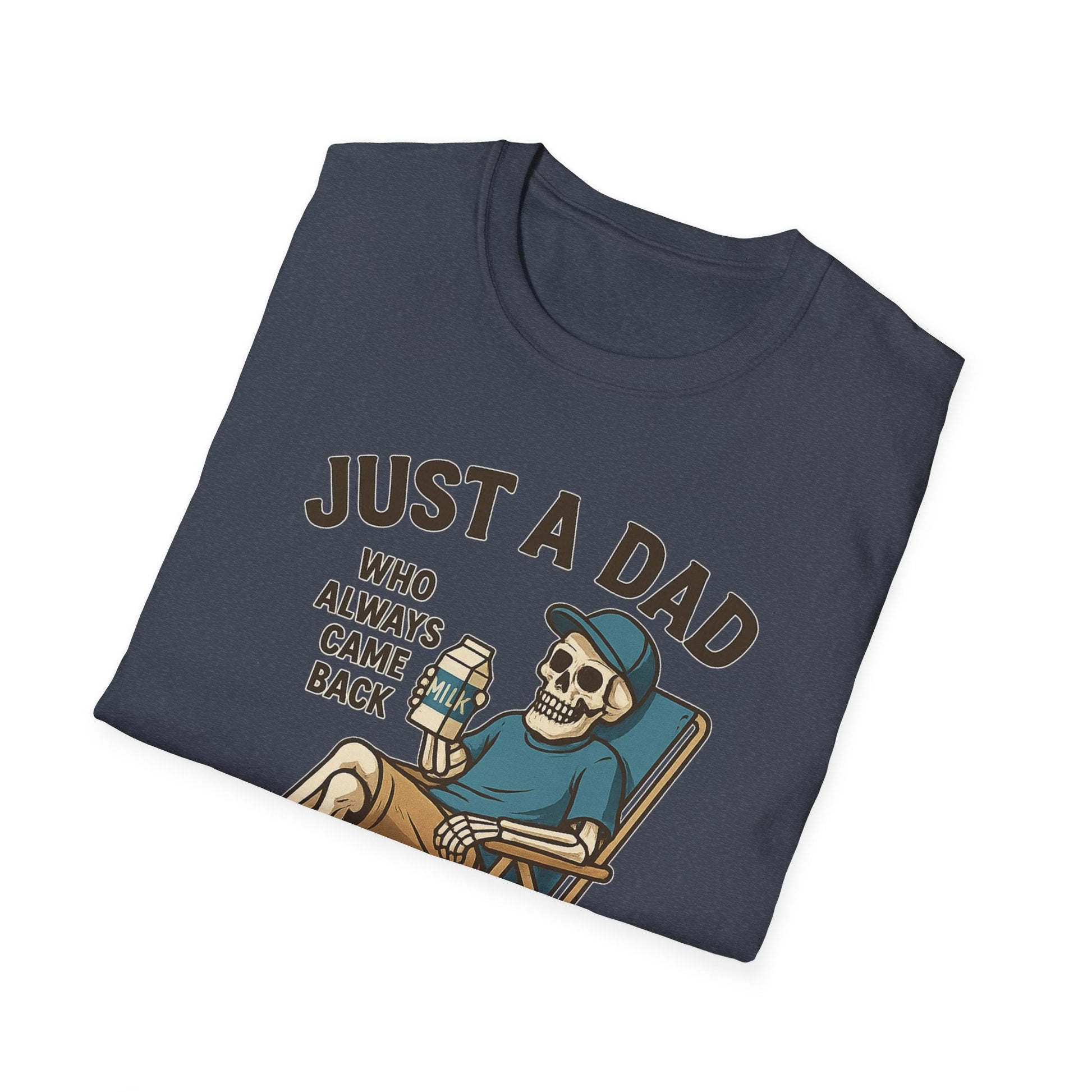 Just a Dad with the Milk Tee, Funny Father's Day Shirt - Shirt Happens Graphics