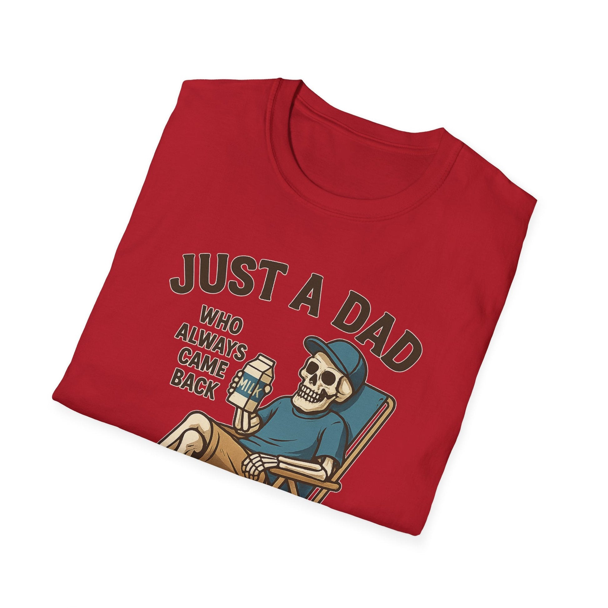 Just a Dad with the Milk Tee, Funny Father's Day Shirt - Shirt Happens Graphics