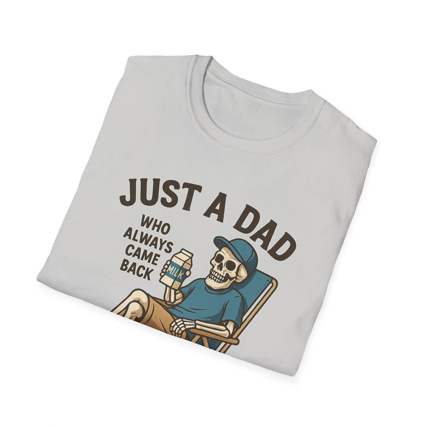 Just a Dad with the Milk Tee, Funny Father's Day Shirt - Shirt Happens Graphics