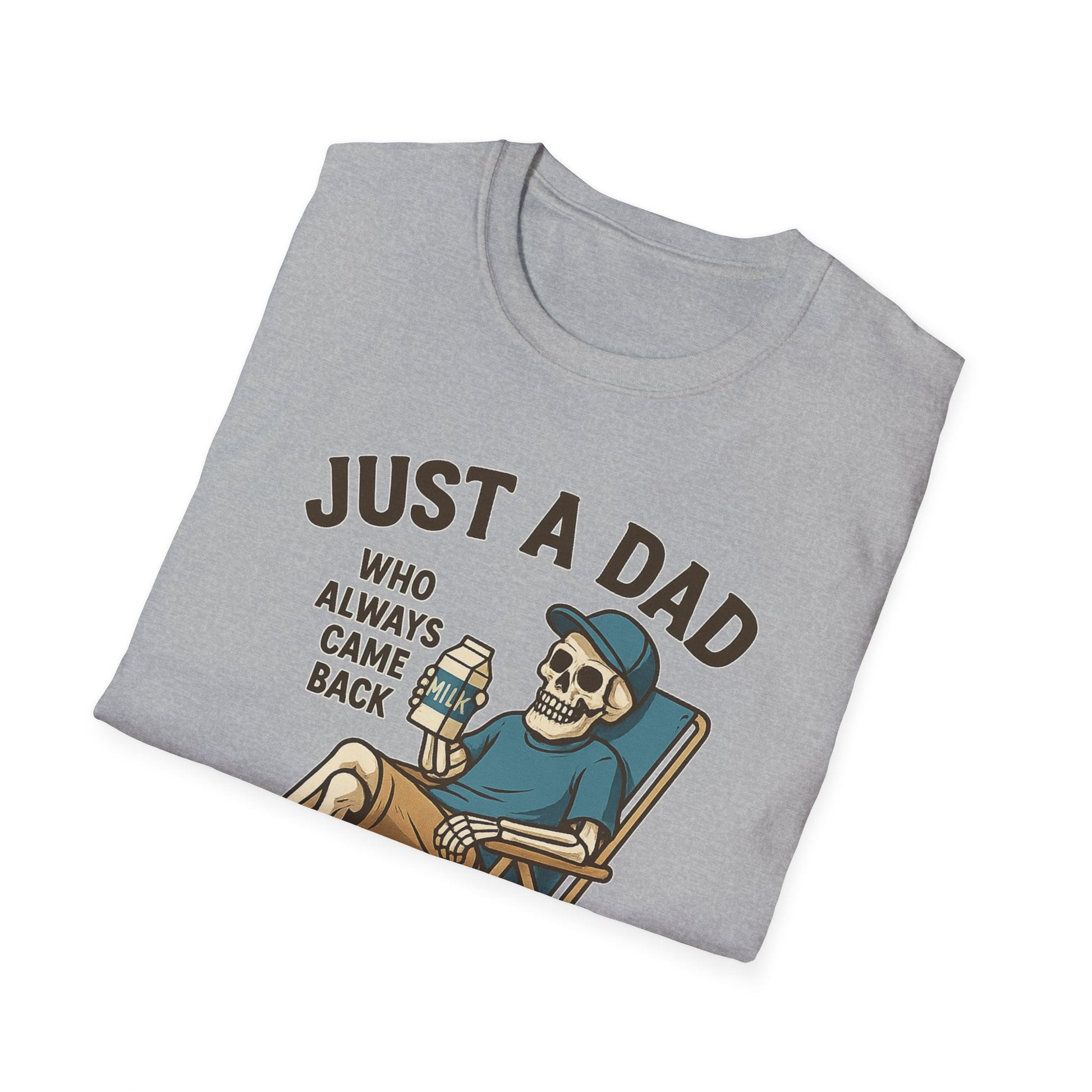 Just a Dad with the Milk Tee, Funny Father's Day Shirt - Shirt Happens Graphics