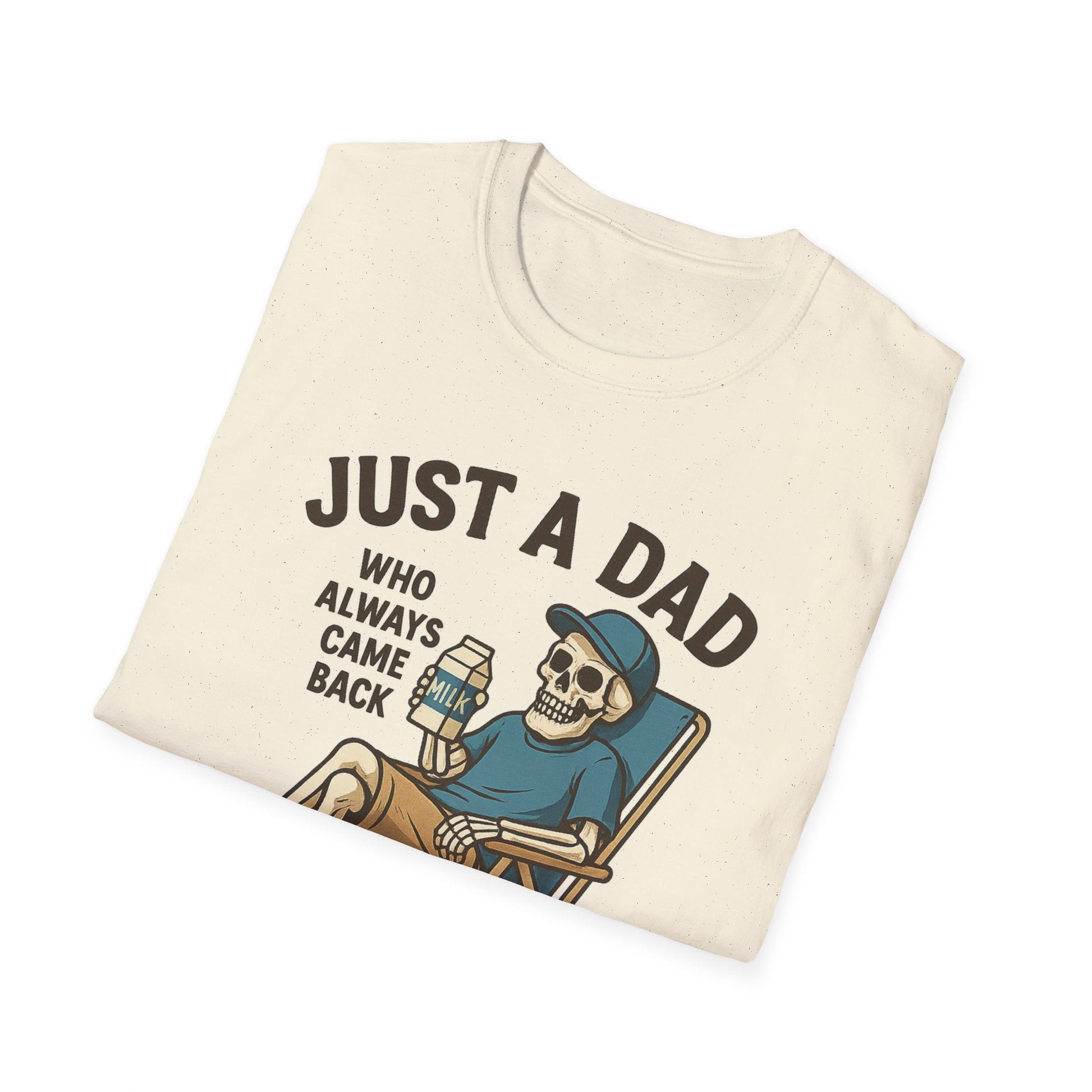 Just a Dad with the Milk Tee, Funny Father's Day Shirt - Shirt Happens Graphics