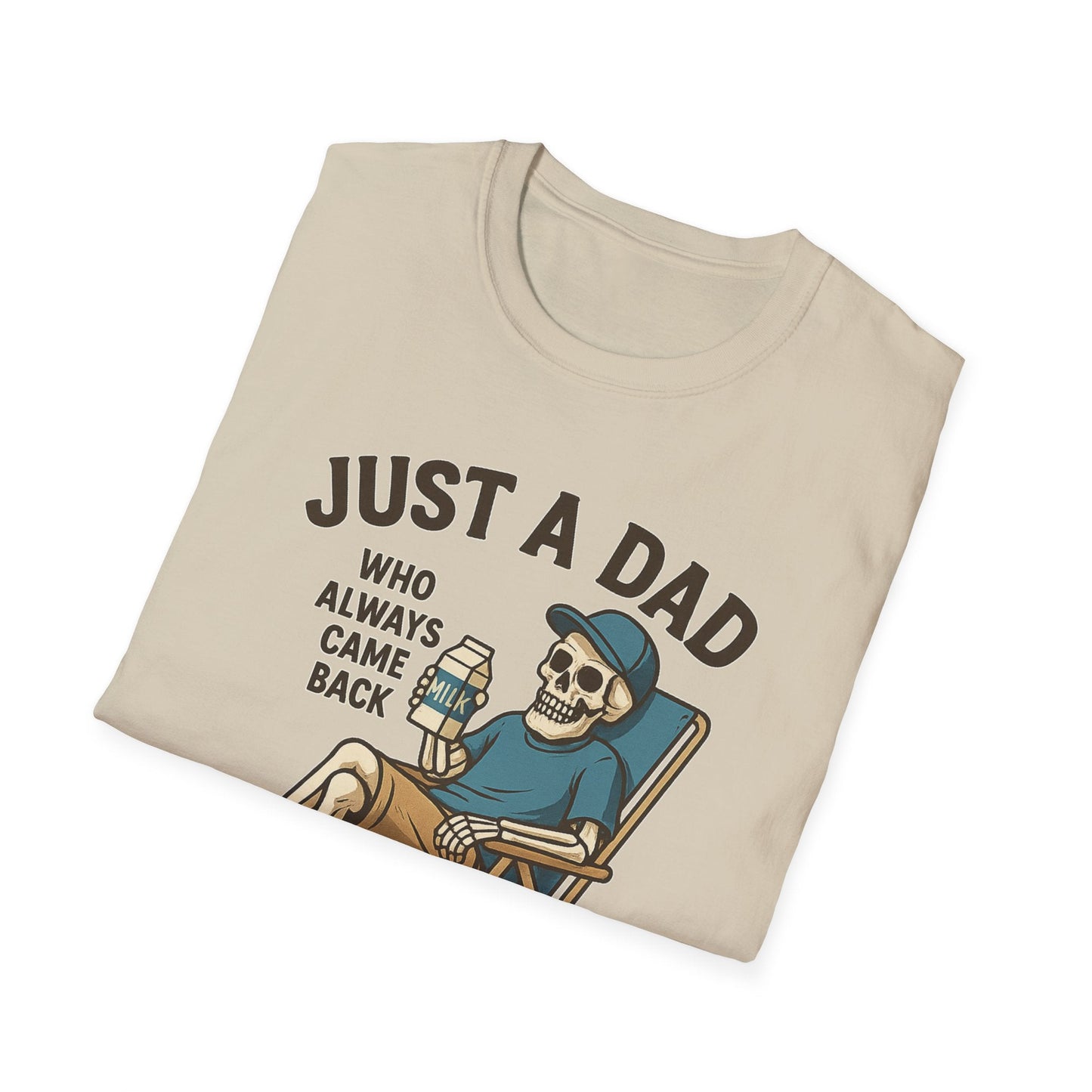 Just a Dad with the Milk Tee, Funny Father's Day Shirt - Shirt Happens Graphics