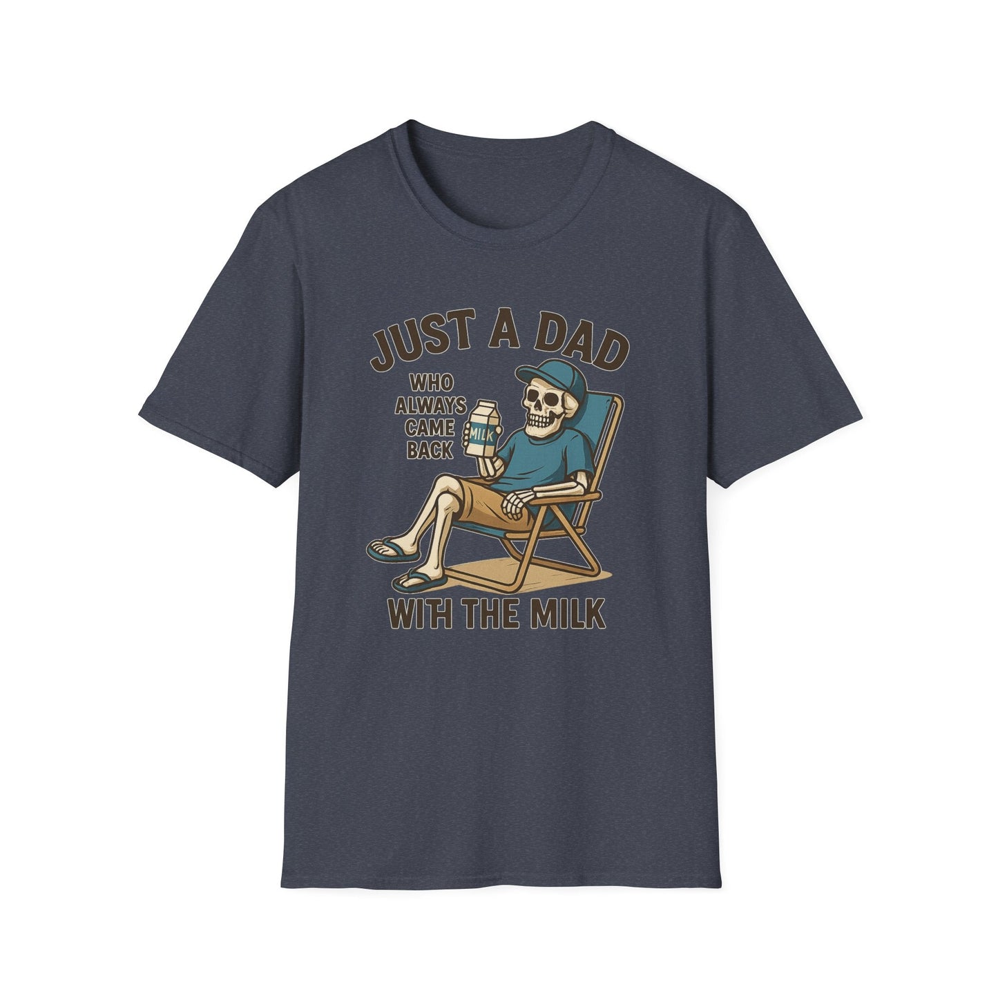 Just a Dad with the Milk Tee, Funny Father's Day Shirt - Shirt Happens Graphics