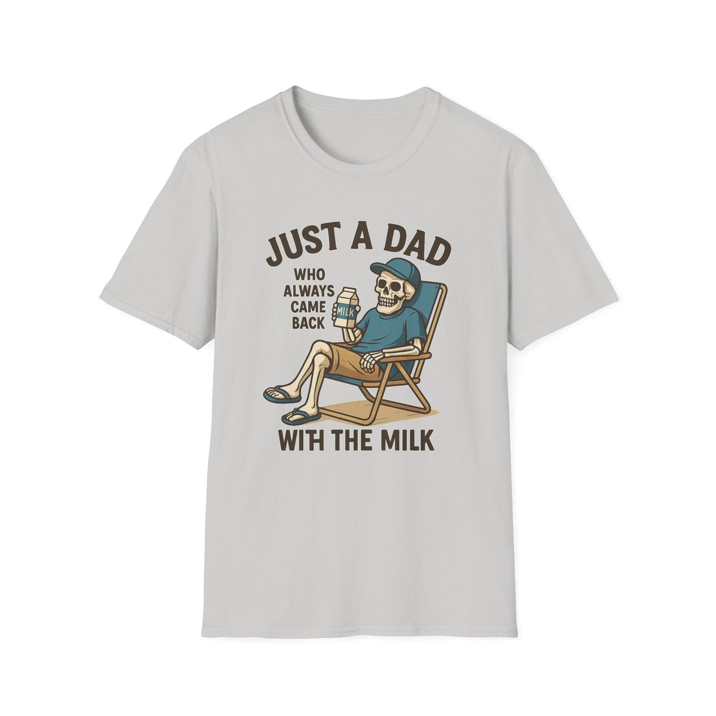 Just a Dad with the Milk Tee, Funny Father's Day Shirt - Shirt Happens Graphics