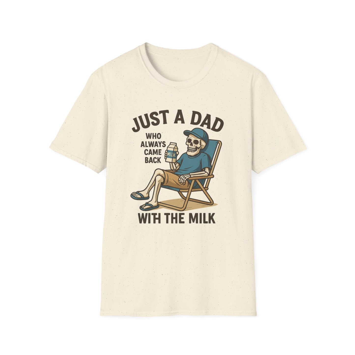 Just a Dad with the Milk Tee, Funny Father's Day Shirt - Shirt Happens Graphics