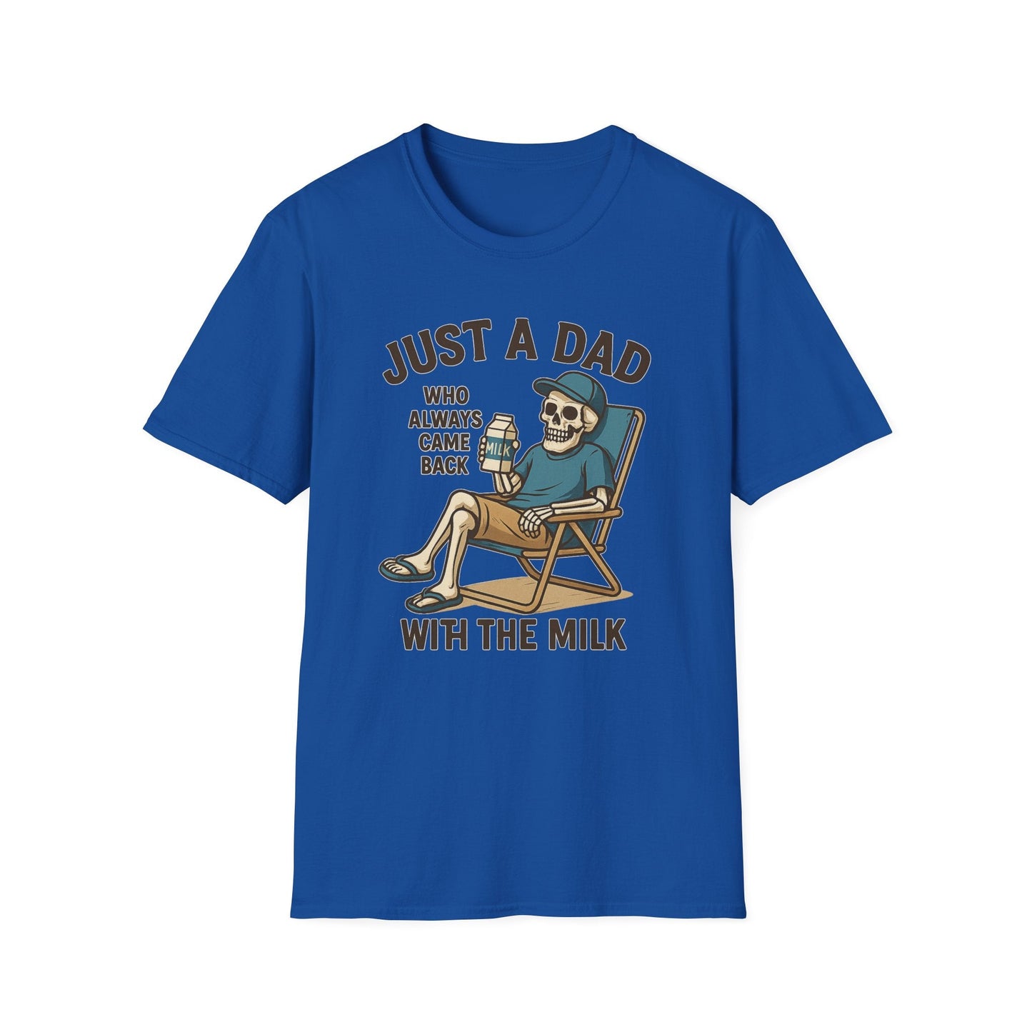 Just a Dad with the Milk Tee, Funny Father's Day Shirt - Shirt Happens Graphics
