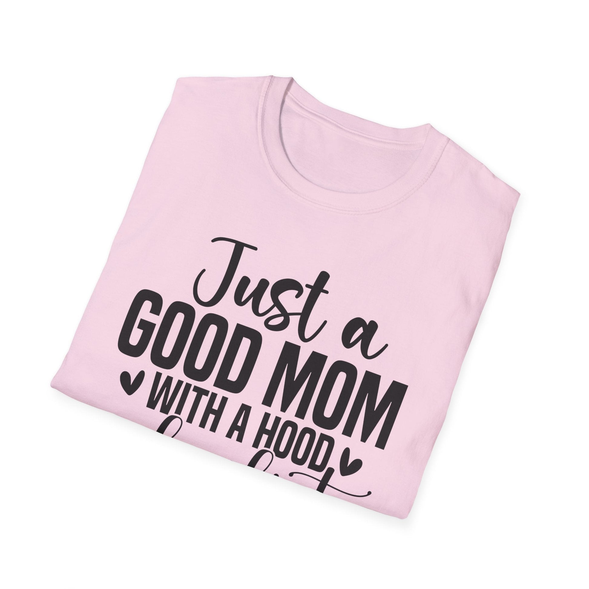 Just a Good Mom with a Hood Playlist T-Shirt | Funny and True Facts about me as a mom tee - Shirt Happens Graphics