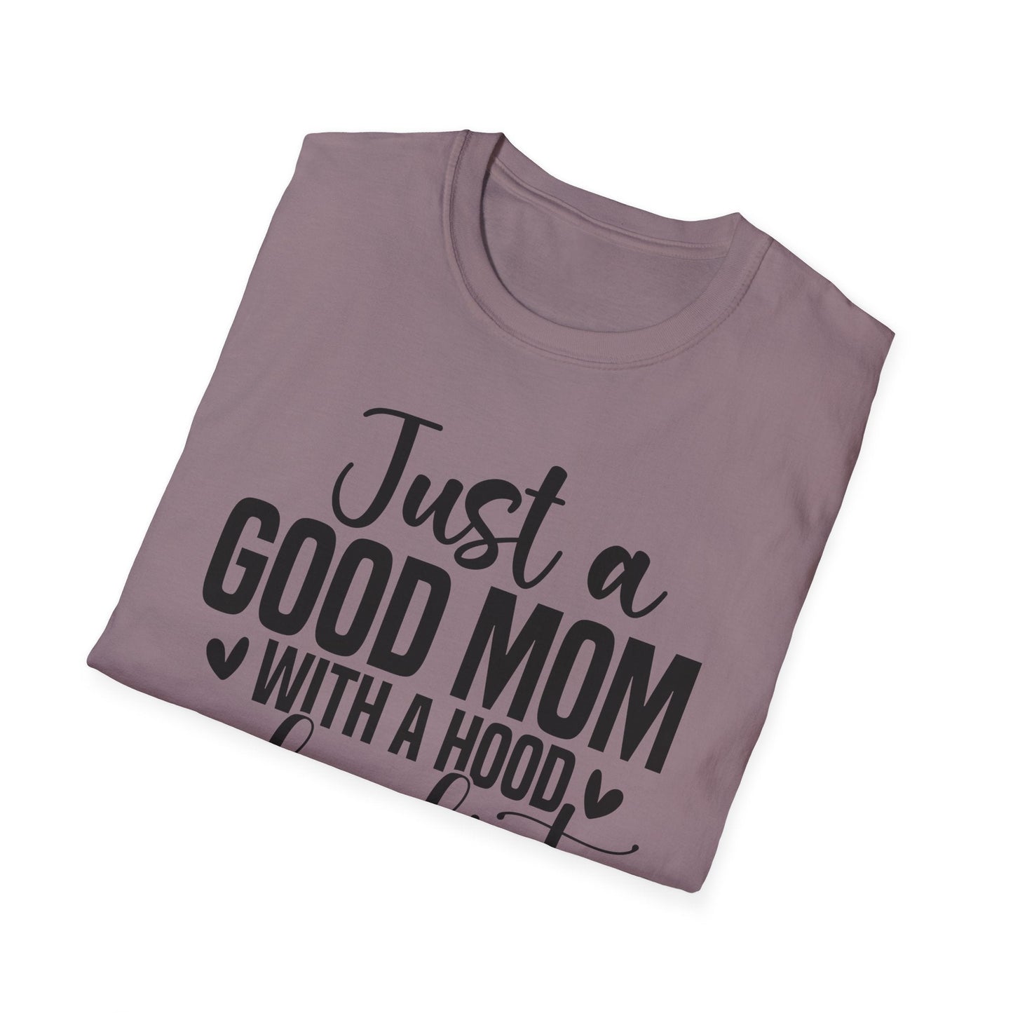 Just a Good Mom with a Hood Playlist T-Shirt | Funny and True Facts about me as a mom tee - Shirt Happens Graphics