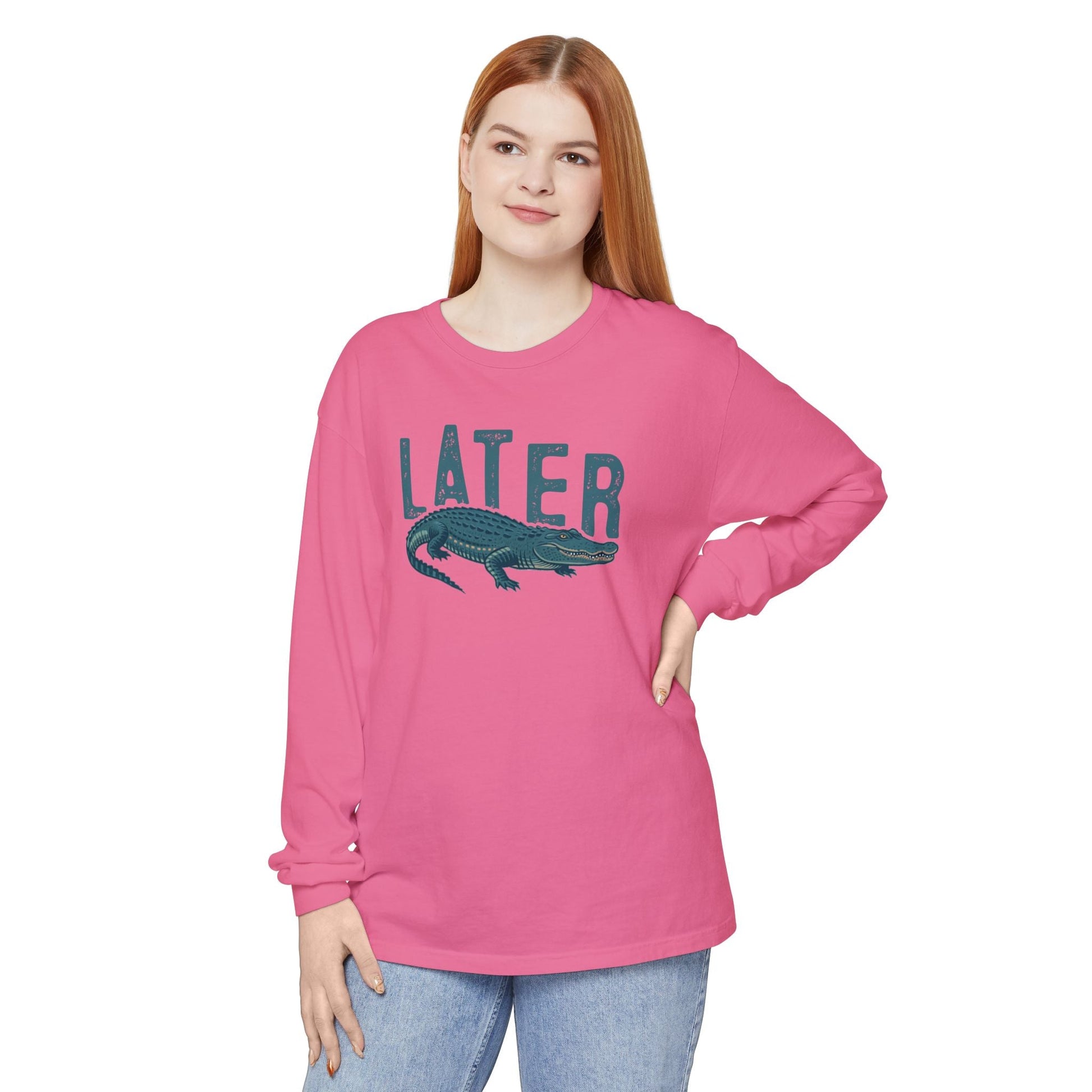 Later Gator - Casual Graphic Tee for Laid - Back Vibes | Perfect for Gifting, Relaxation, Everyday Wear, Beach Days, Summer Outings - Shirt Happens Graphics