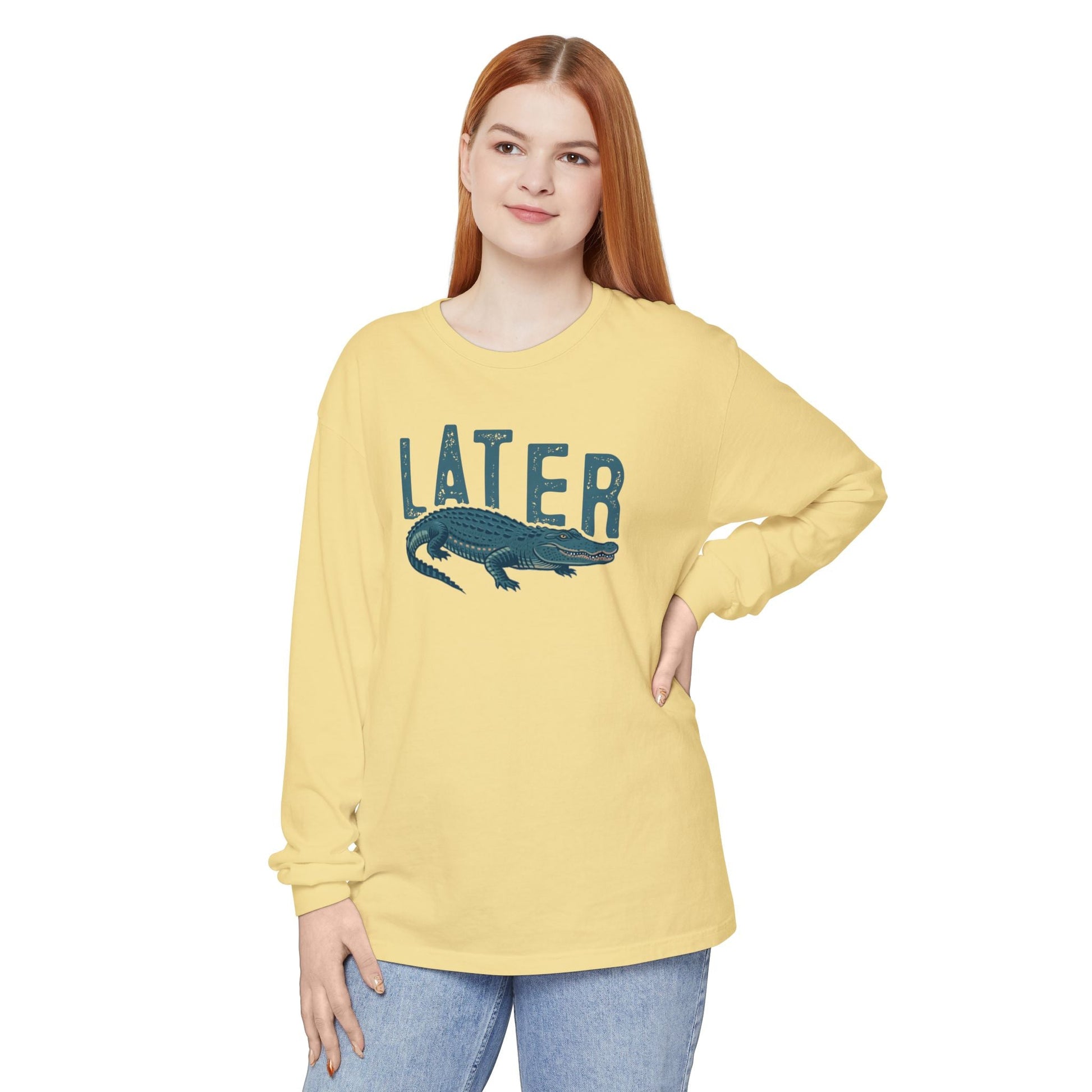 Later Gator - Casual Graphic Tee for Laid - Back Vibes | Perfect for Gifting, Relaxation, Everyday Wear, Beach Days, Summer Outings - Shirt Happens Graphics