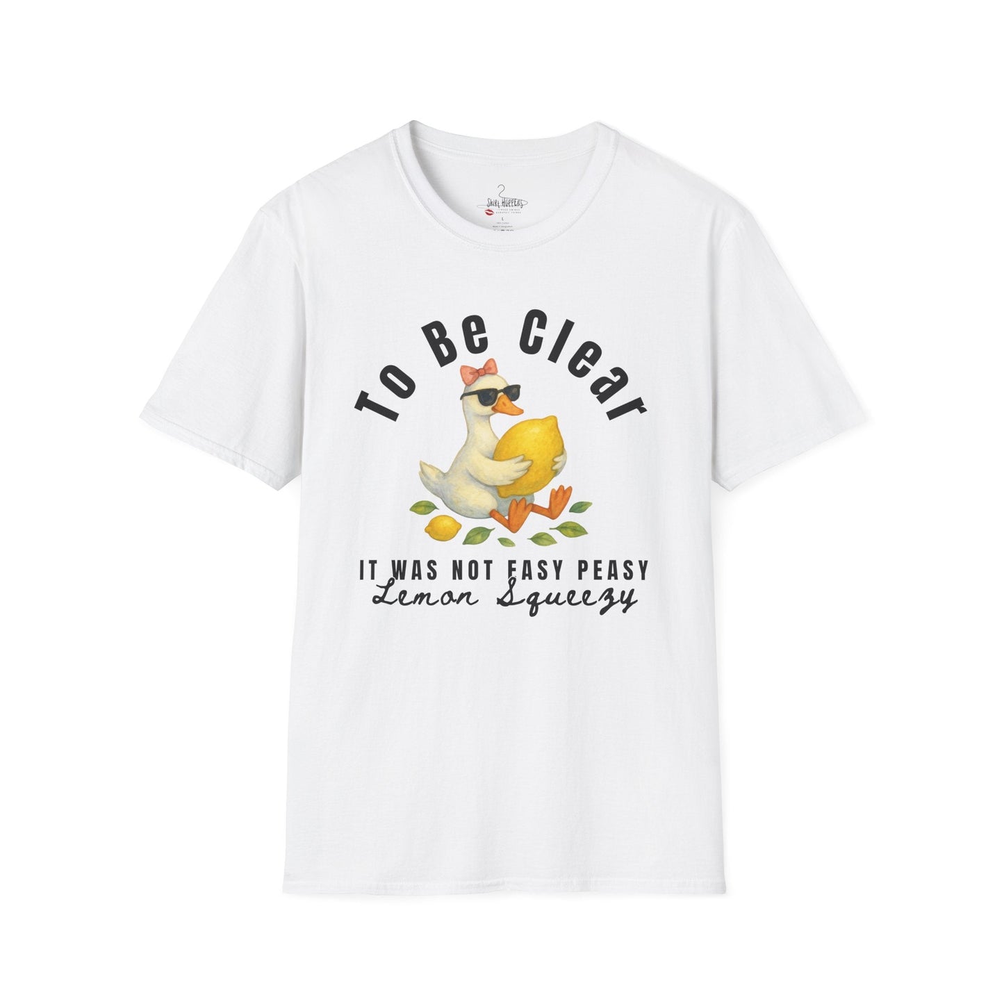Lemon Squeezy Design, Cute Gift for Foodies, Humor Tee for Casual Outfits, Summer Apparel, - Shirt Happens Graphics