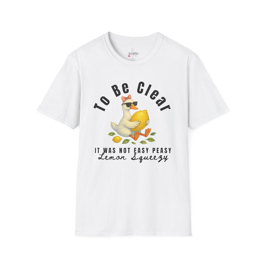 Lemon Squeezy Design, Cute Gift for Foodies, Humor Tee for Casual Outfits, Summer Apparel, - Shirt Happens Graphics
