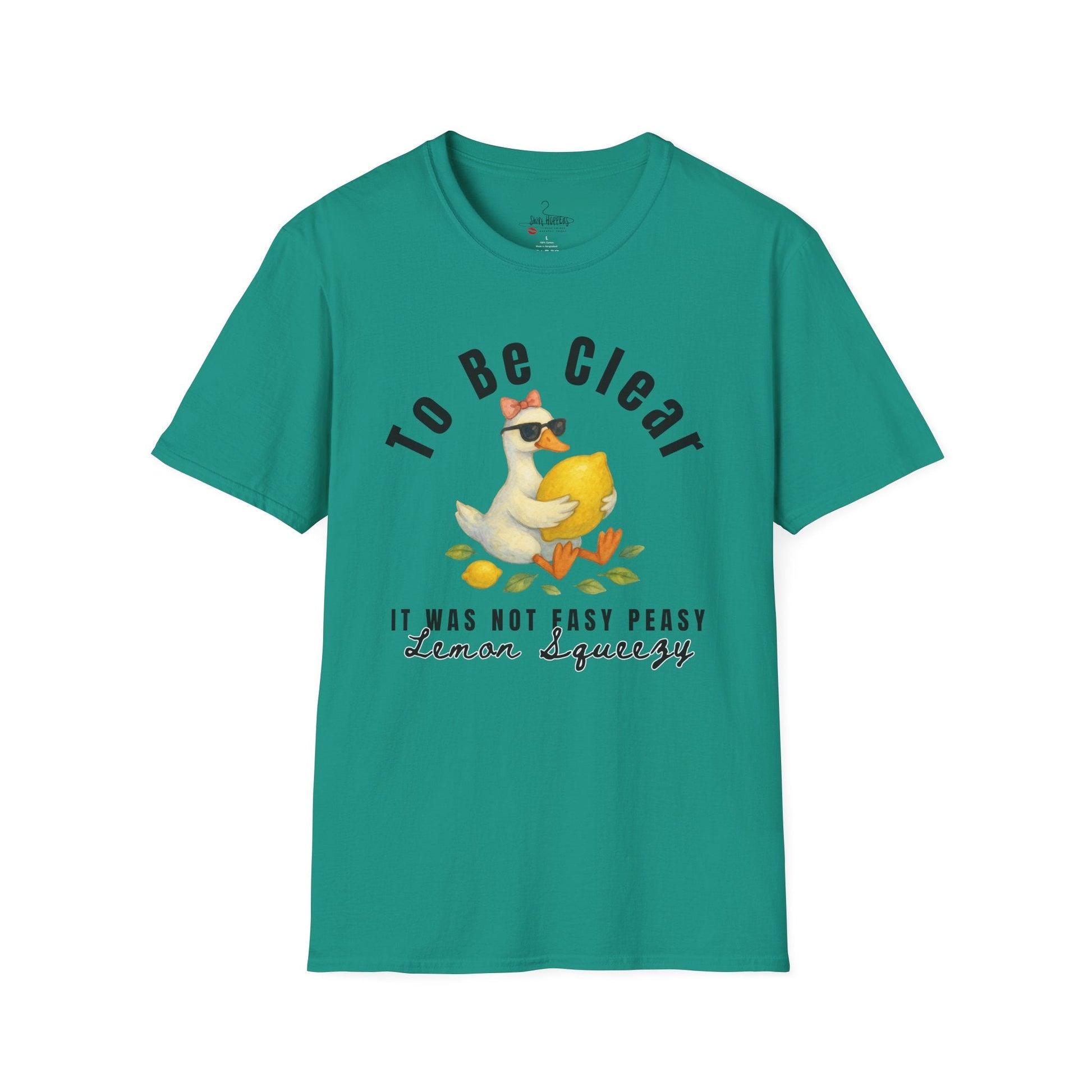 Lemon Squeezy Design, Cute Gift for Foodies, Humor Tee for Casual Outfits, Summer Apparel, - Shirt Happens Graphics