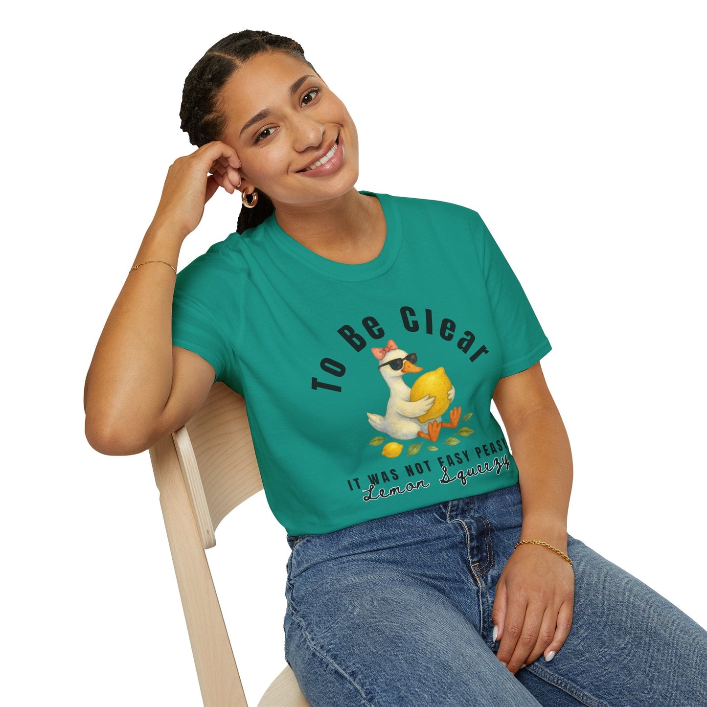 Lemon Squeezy Design, Cute Gift for Foodies, Humor Tee for Casual Outfits, Summer Apparel, - Shirt Happens Graphics