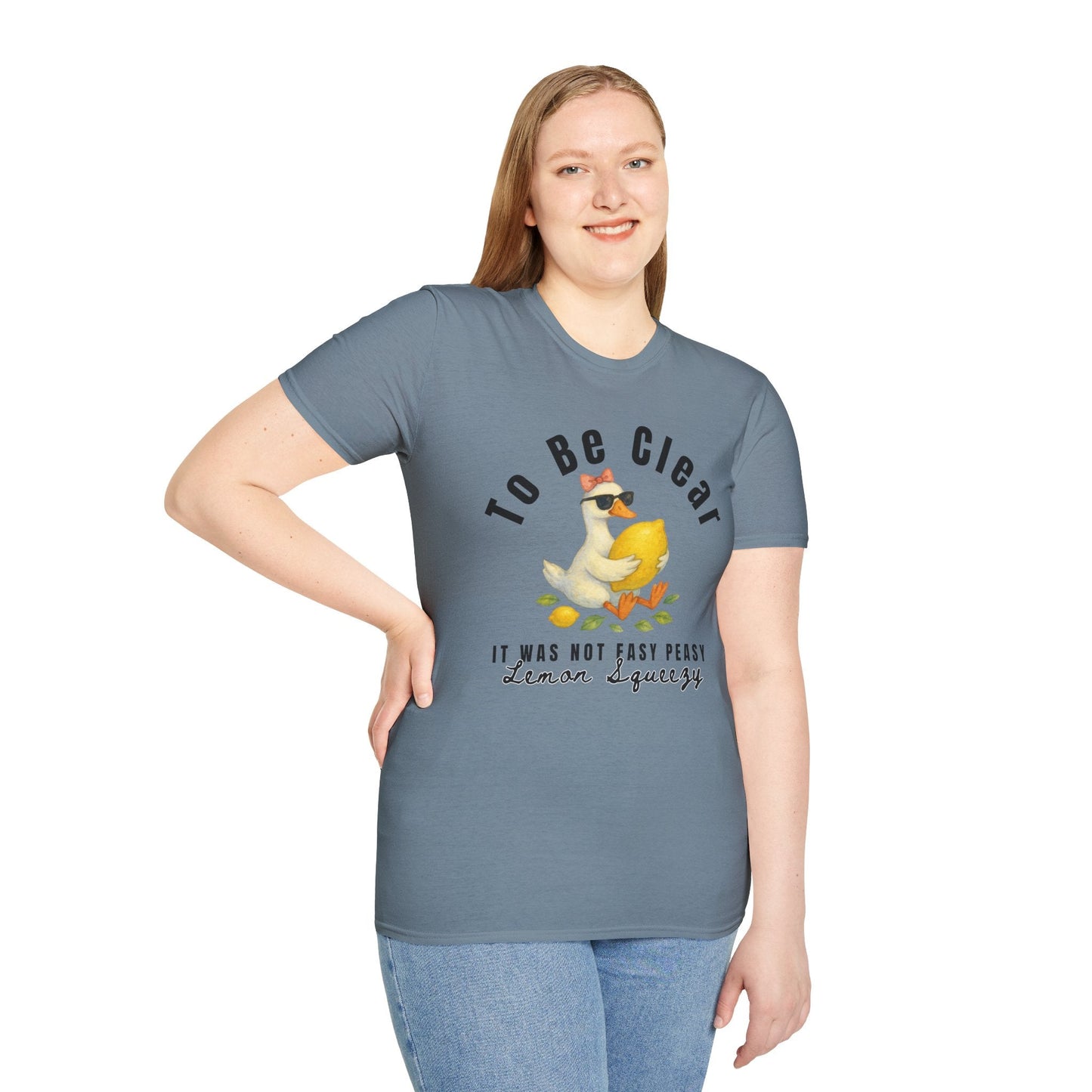Lemon Squeezy Design, Cute Gift for Foodies, Humor Tee for Casual Outfits, Summer Apparel, - Shirt Happens Graphics